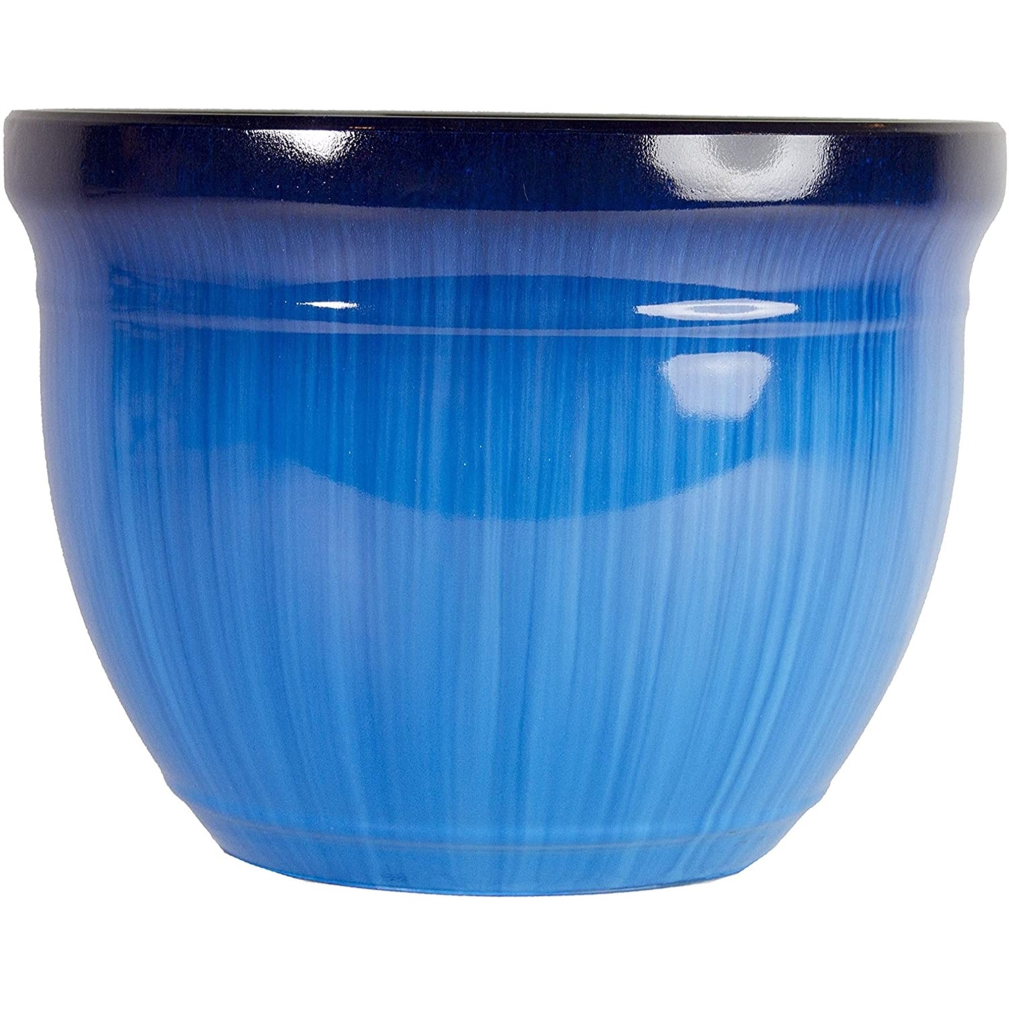 Gardener Select Madison Indoor/Outdoor Tapered Plastic Planter, 15"