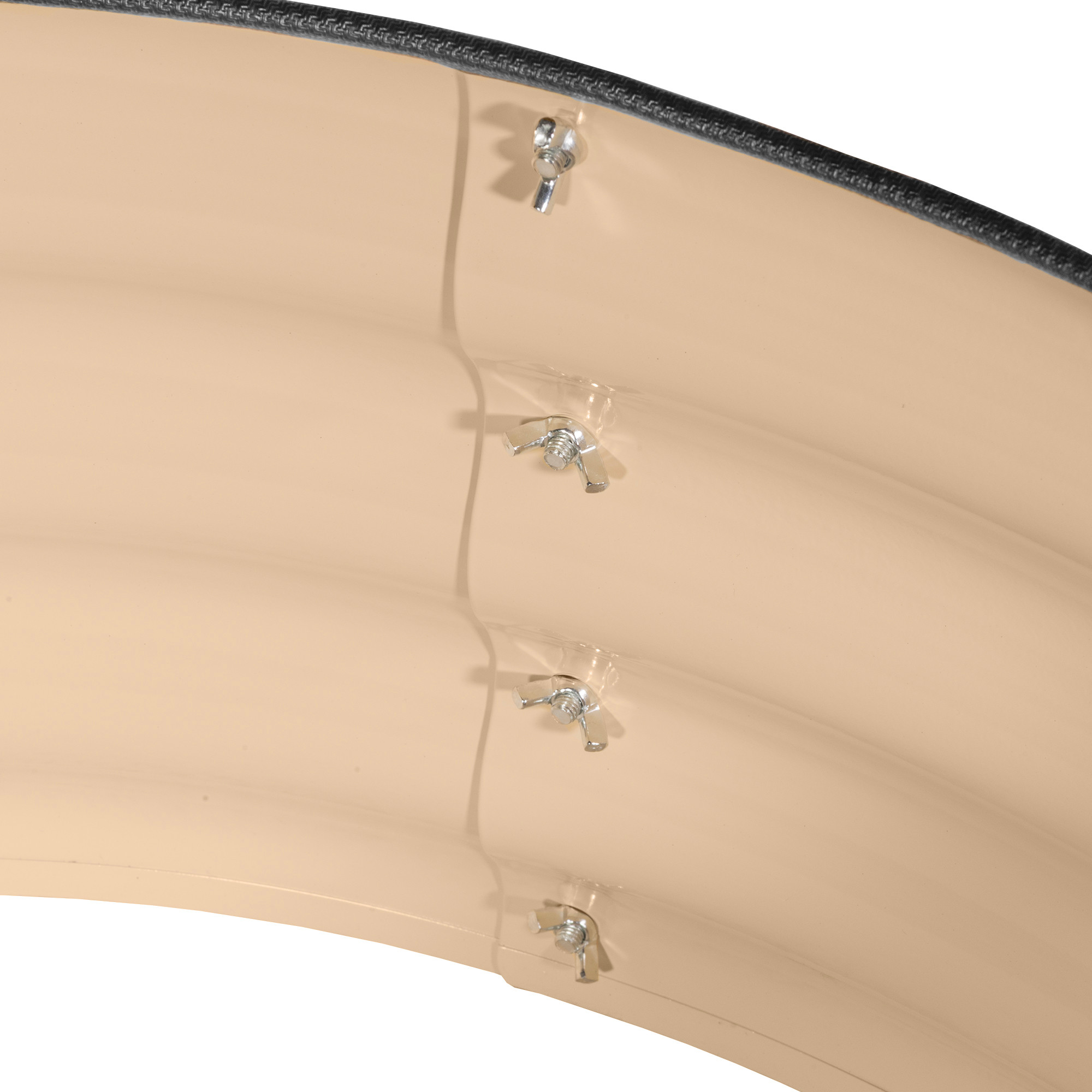Garden Elements Metal Raised Garden Bed, Round, Beige
