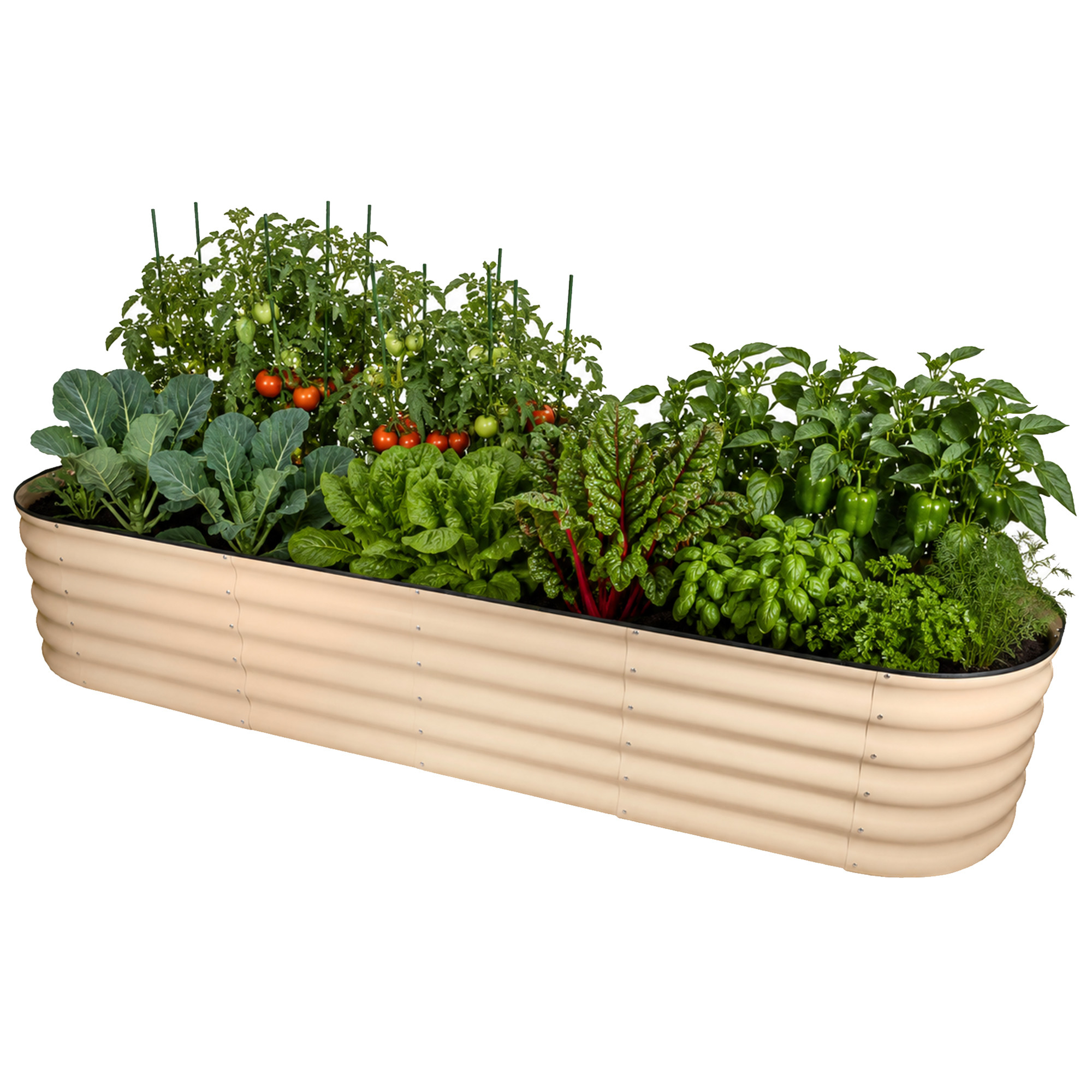 Garden Elements 9-1 Design Premium Raised Garden Bed, Beige