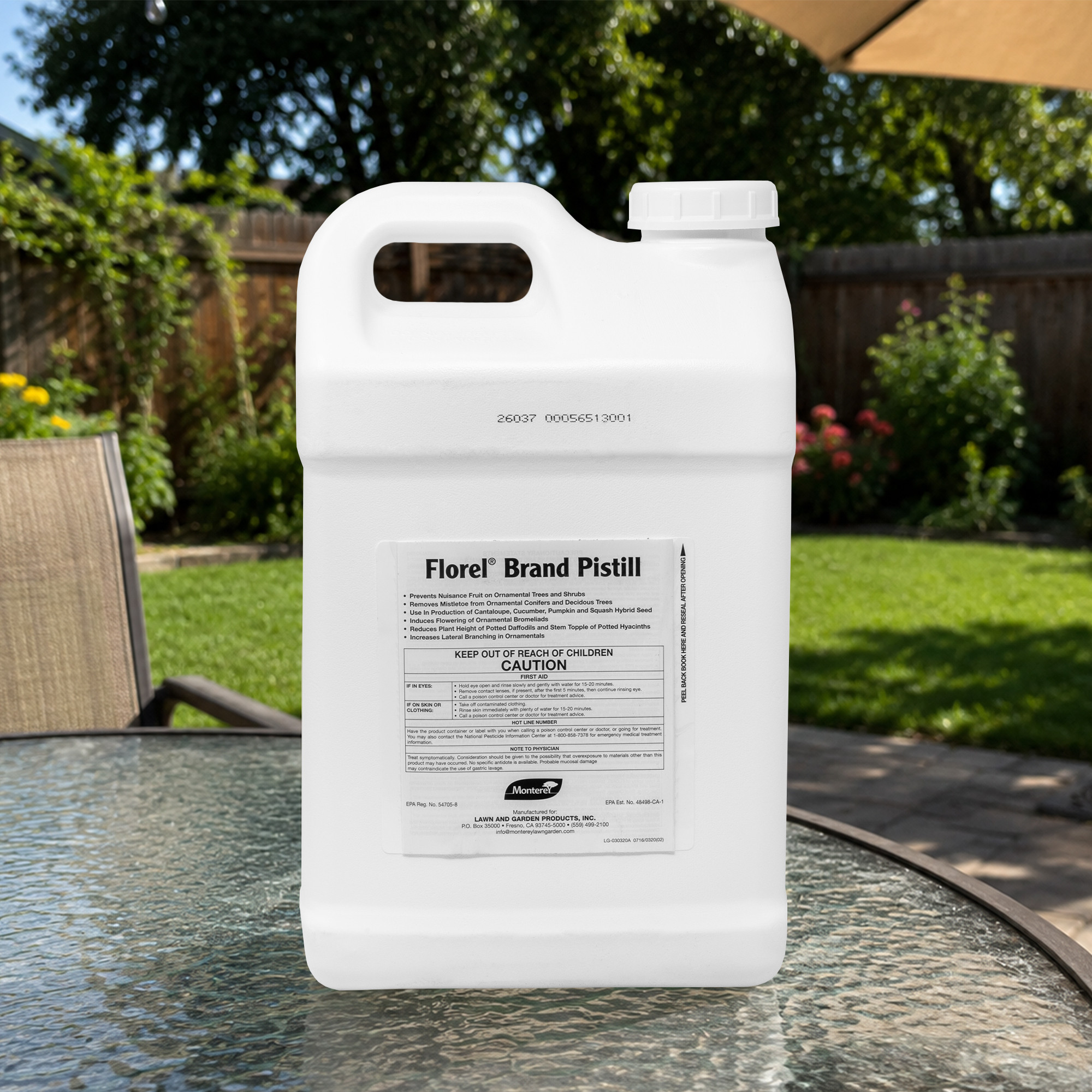 Monterey Florel Brand Pistill to Prevent Nuisance Ornamental Fruiting, 2.5gal
