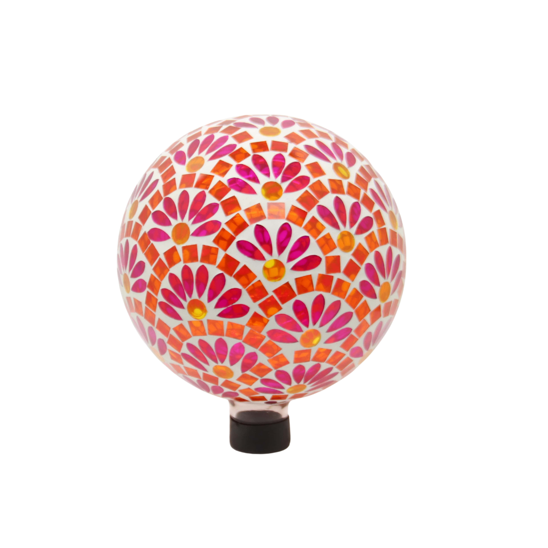 Very Cool Stuff Pink Daisy Gazing Globe, 10in