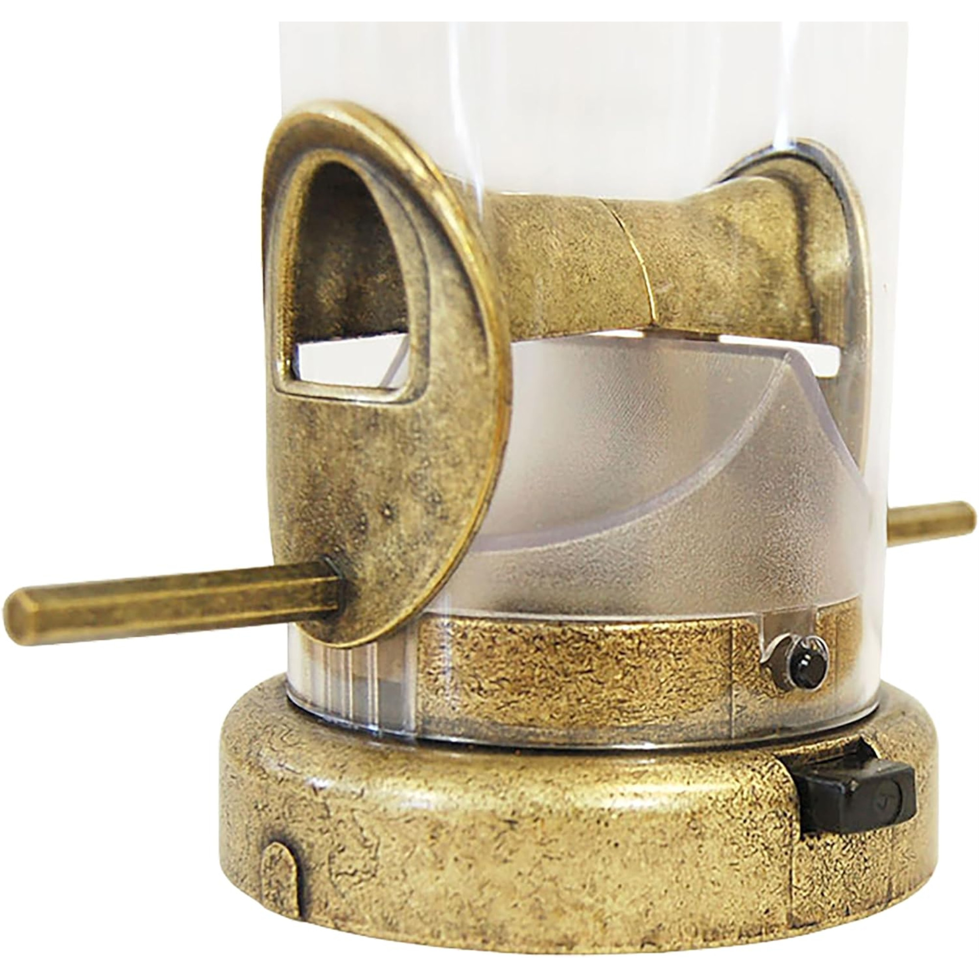 Aspects Quick-Clean Seed Tube Bird Feeder, Large, Brass, 1.75qt Capacity