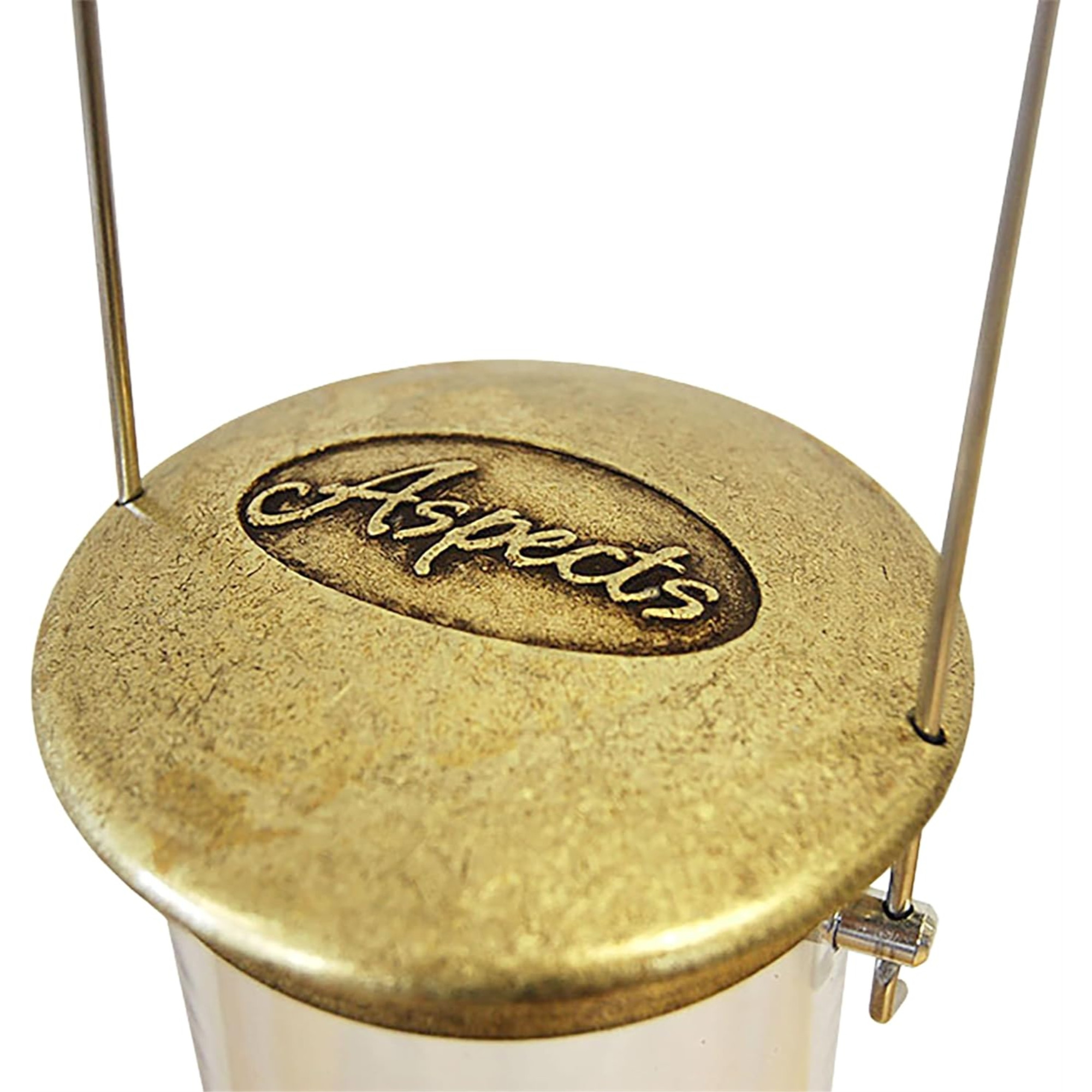 Aspects Quick-Clean Seed Tube Bird Feeder, Large, Brass, 1.75qt Capacity
