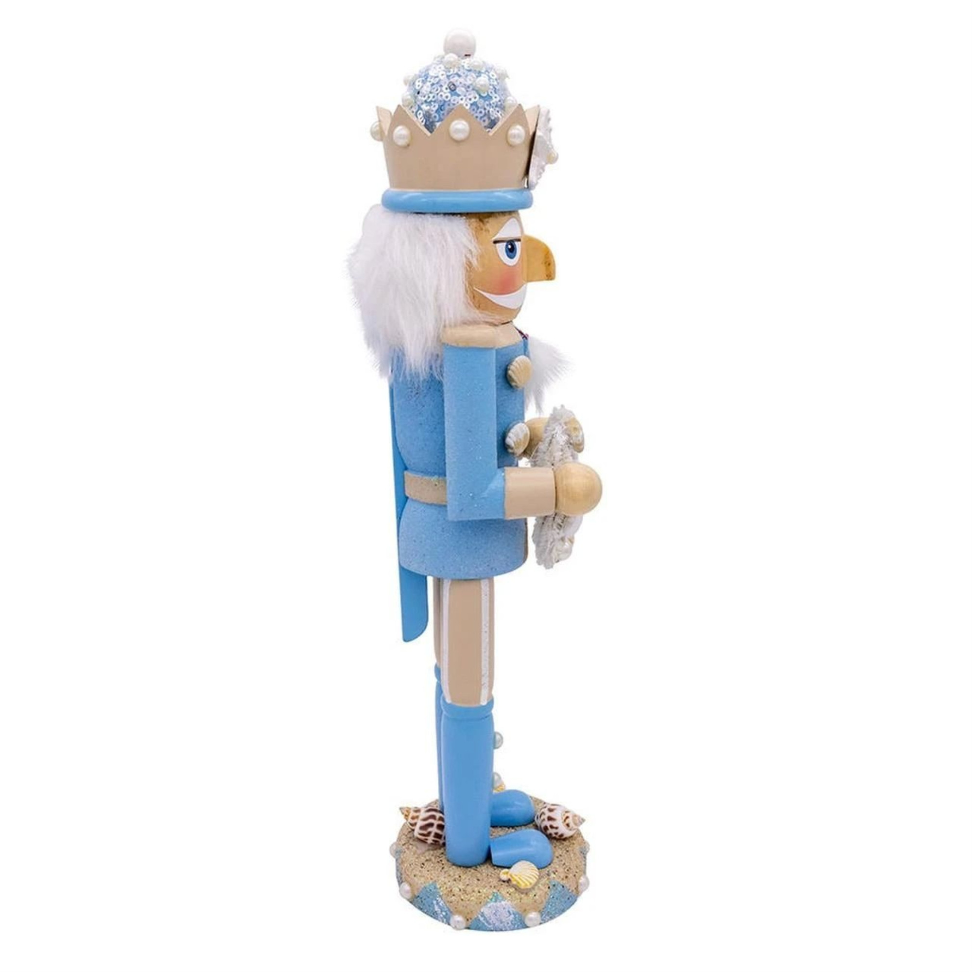 Kurt Adler Wooden Nutcracker Collection, Beach Nutcracker, 15"