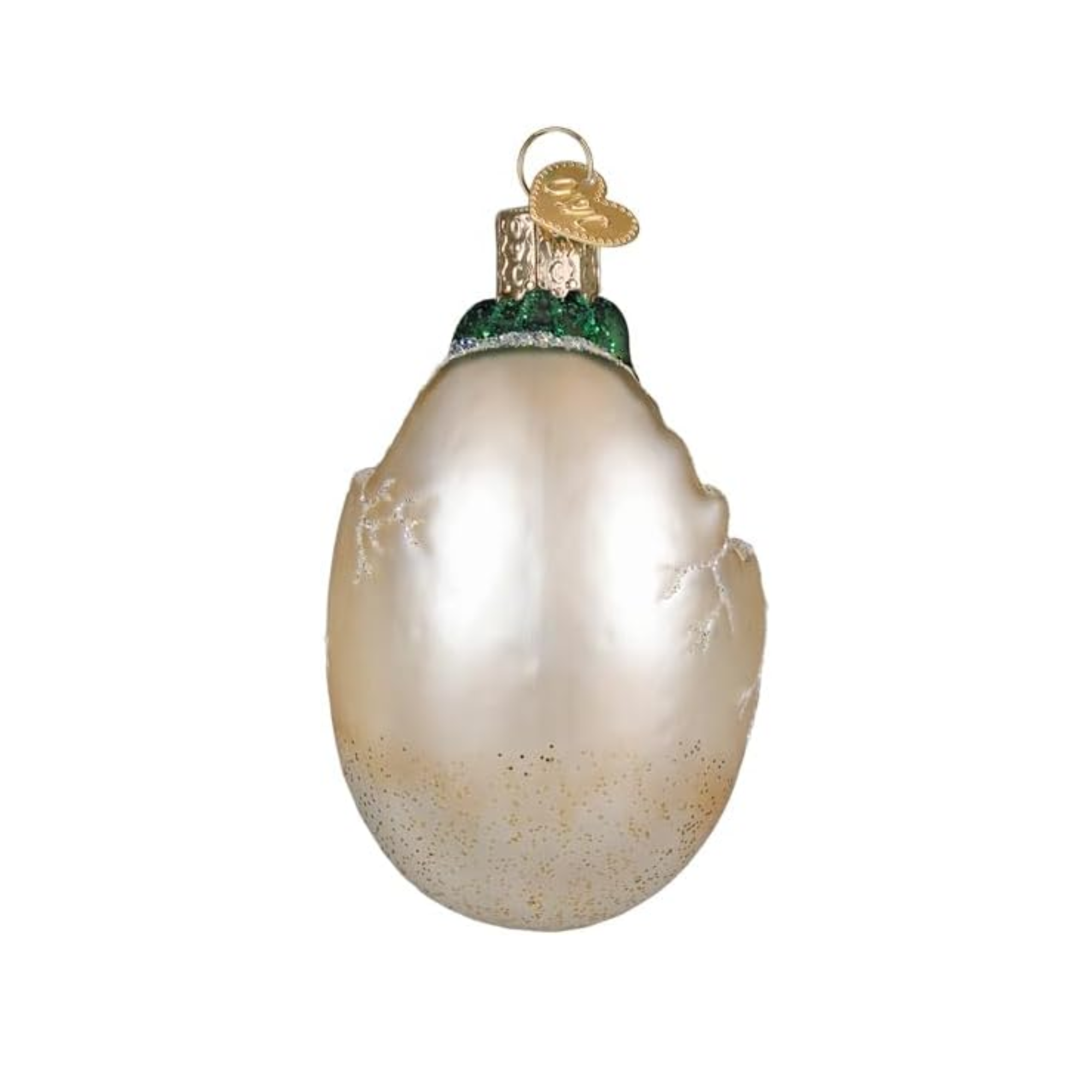 Old World Christmas Blown Glass Baby T-Rex Dino in Egg Ornament