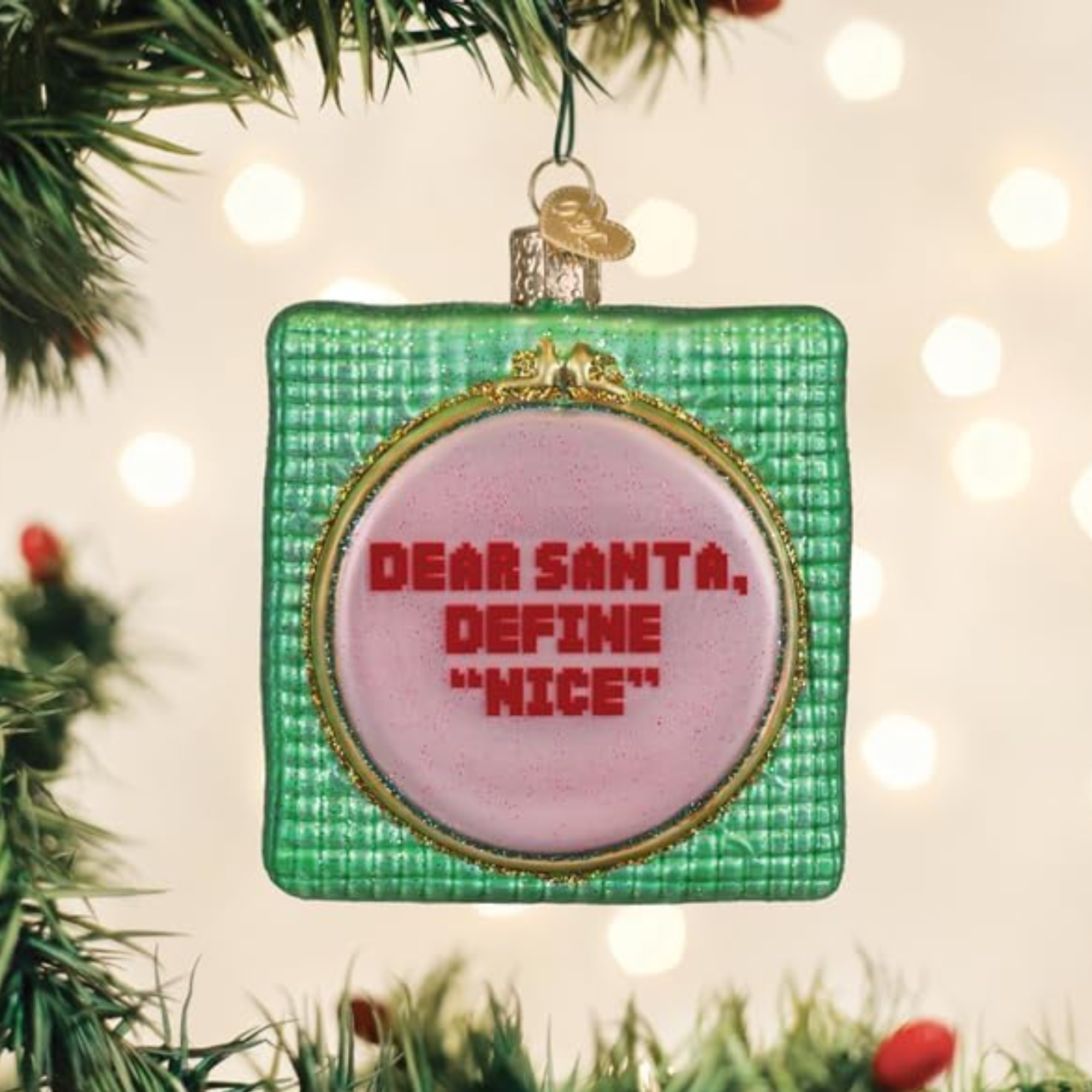 Old World Christmas Blown Glass Ornament Collection, Dear Santa.