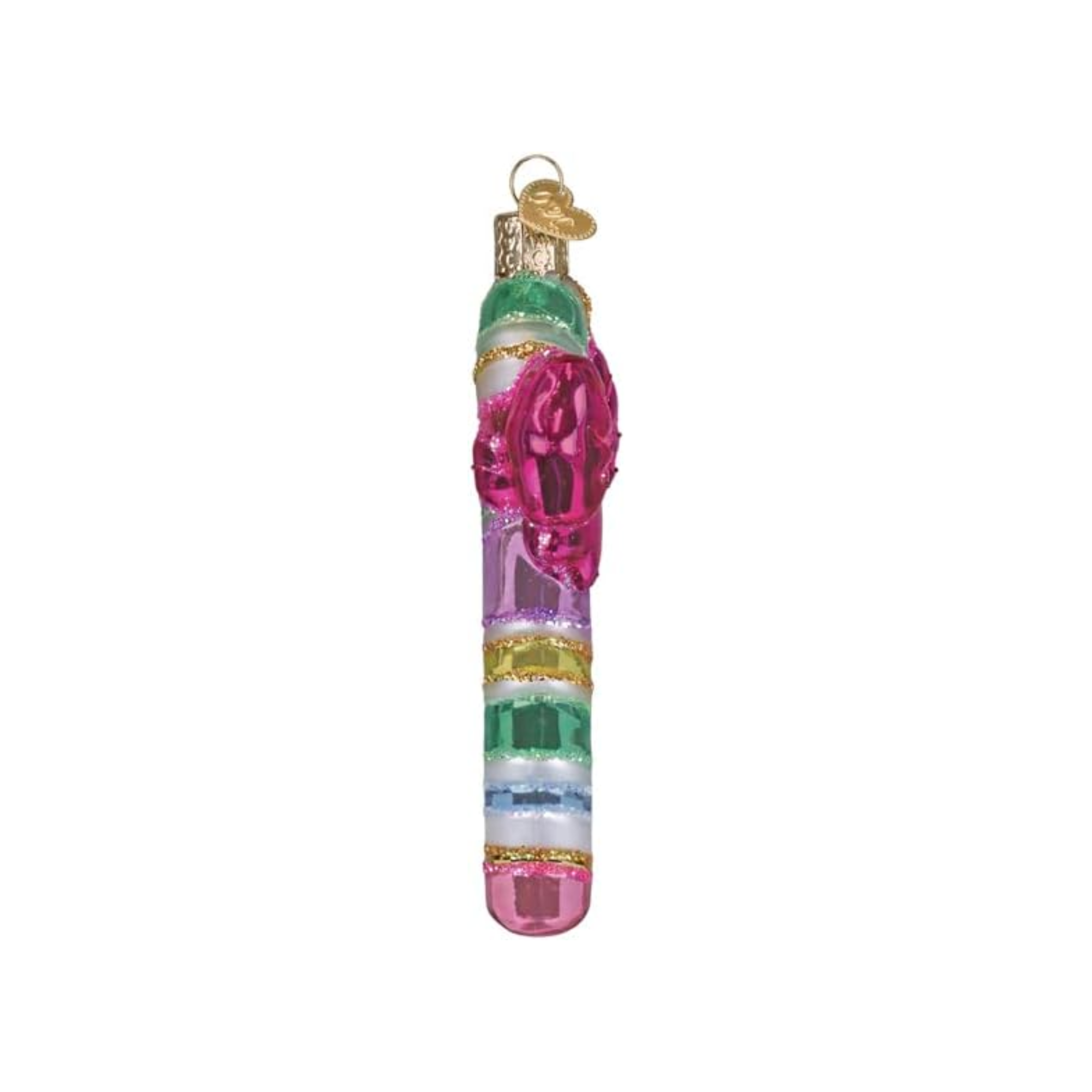 Old World Christmas Blown Glass Ornament Collection, Pastel Candy Cane