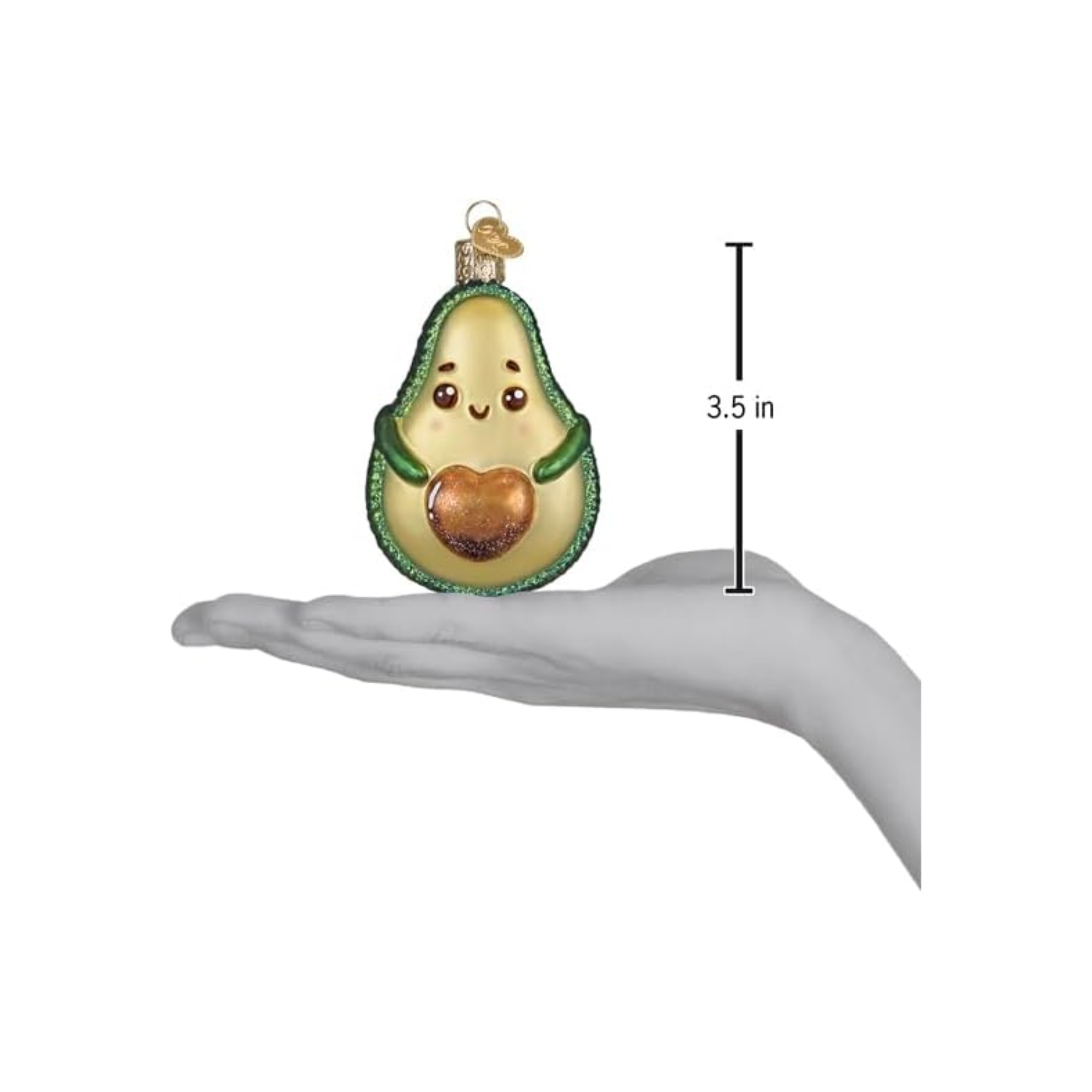 Old World Christmas Blown Glass Ornament Collection, Happy Avocado
