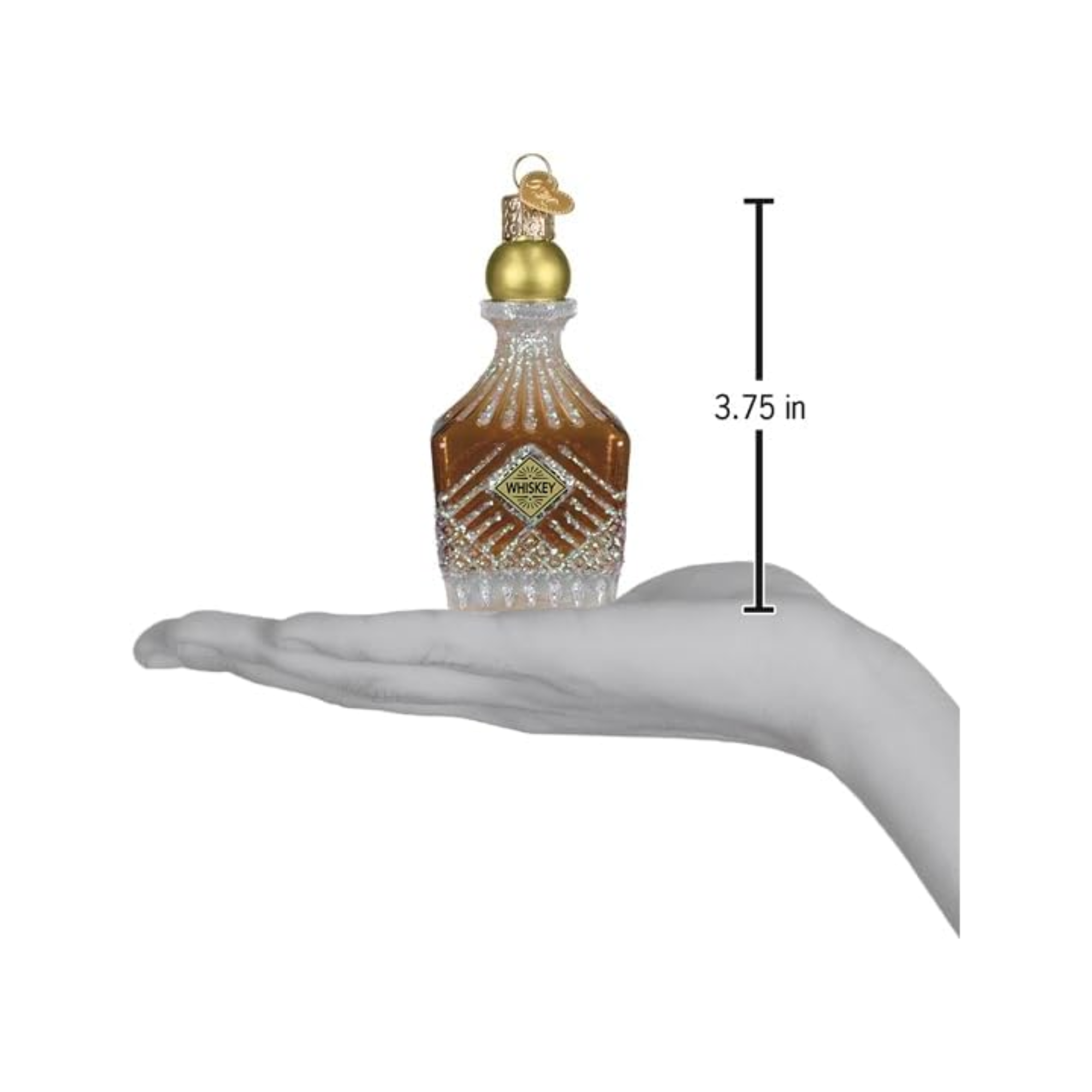 Old World Christmas Blown Glass Ornament Collection, Whiskey Bottle Decanter