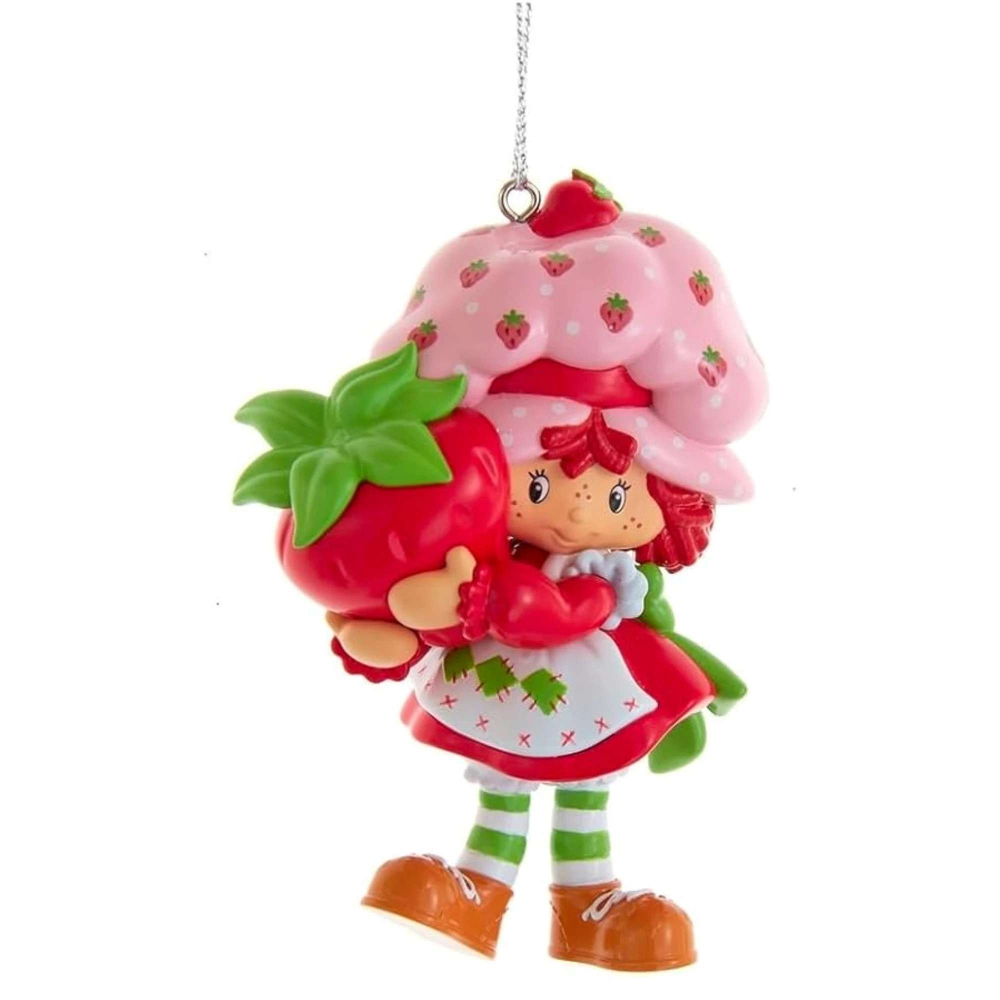 Kurt Adler Strawberry Shortcake Holding Strawberry Ornament, 3.5in