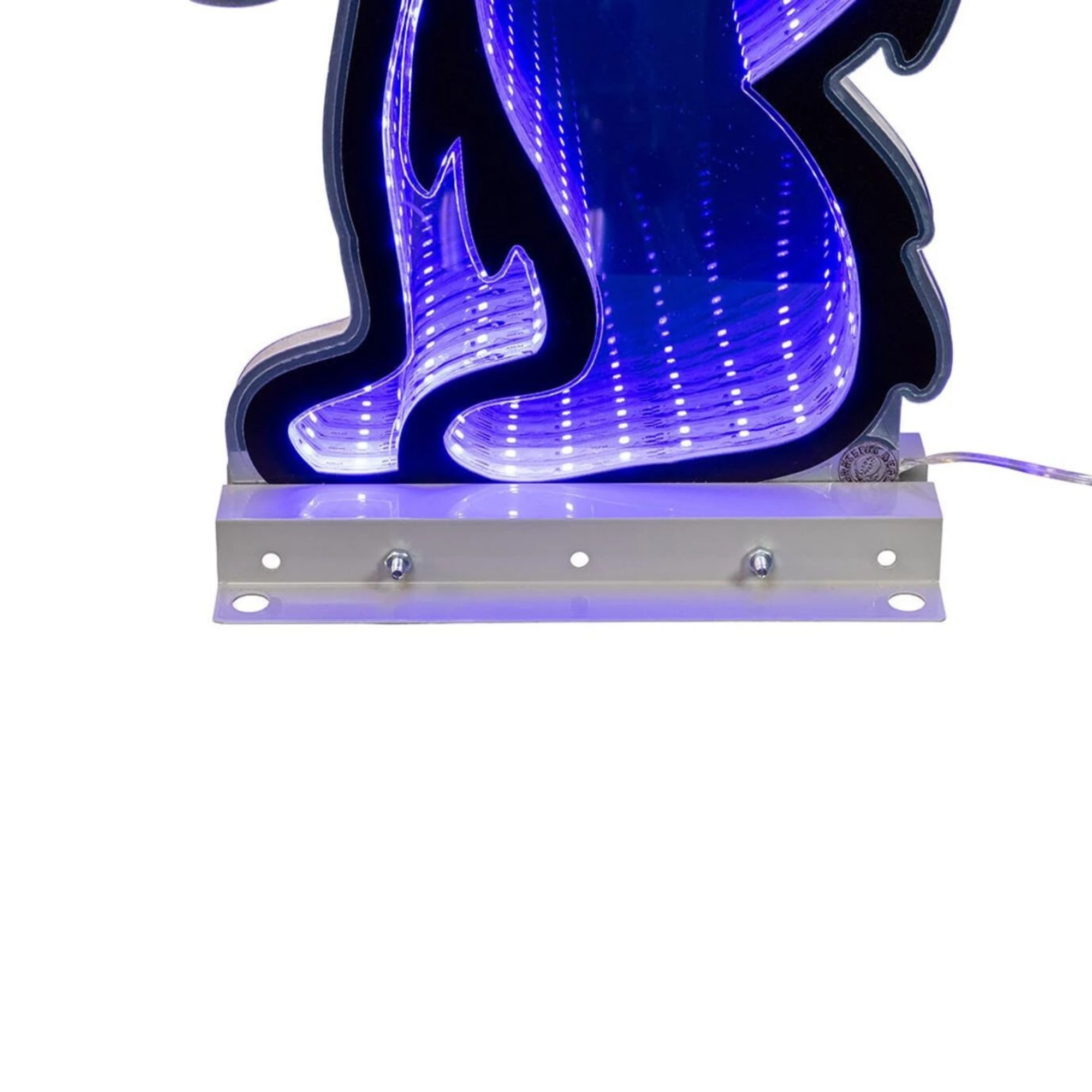 Kurt Adler Grateful Dead Dancing Blue Bear Outdoor Infinity Light, 26in