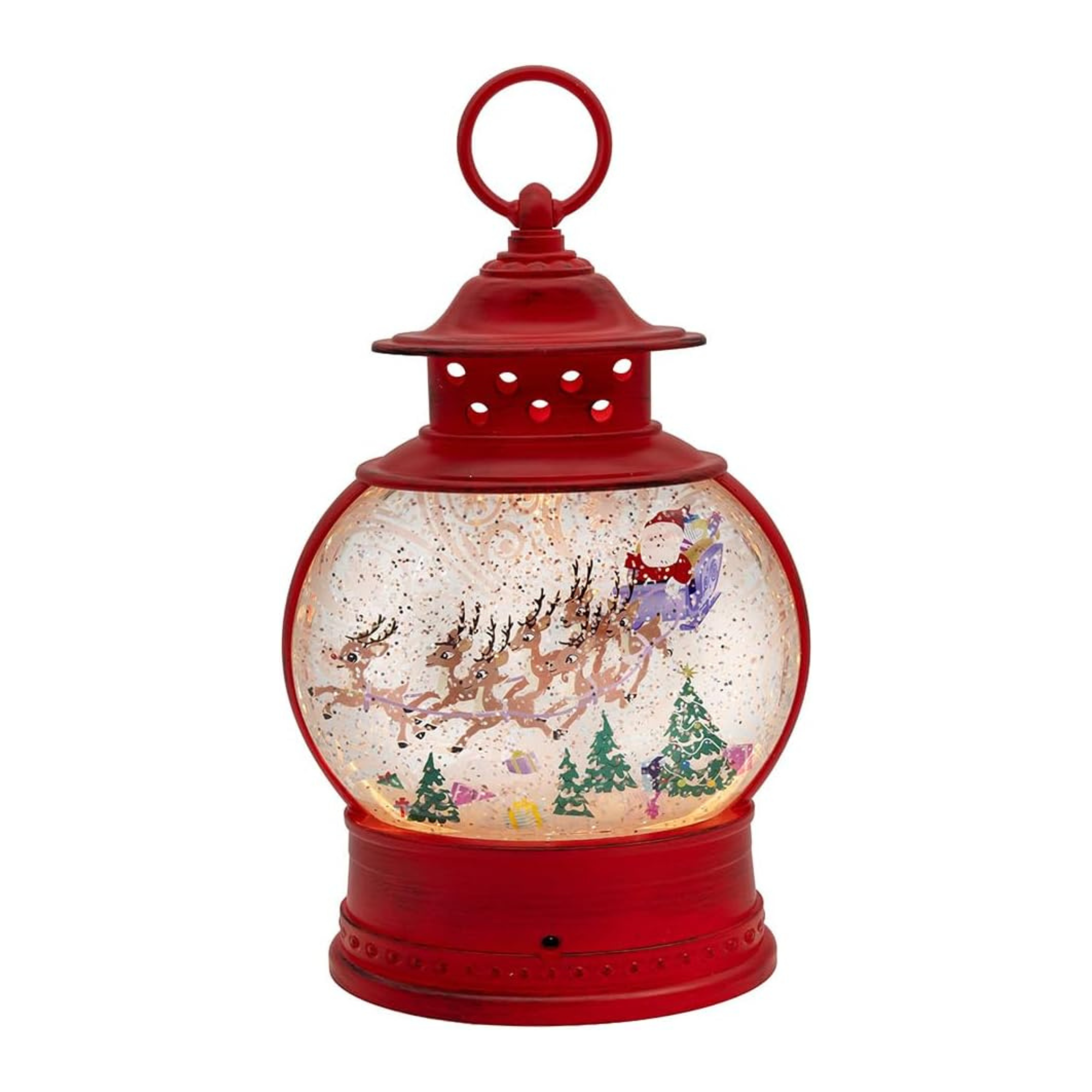 Kurt Adler Rudolph the Red-Nosed Reindeer USB LED Lantern, 10in