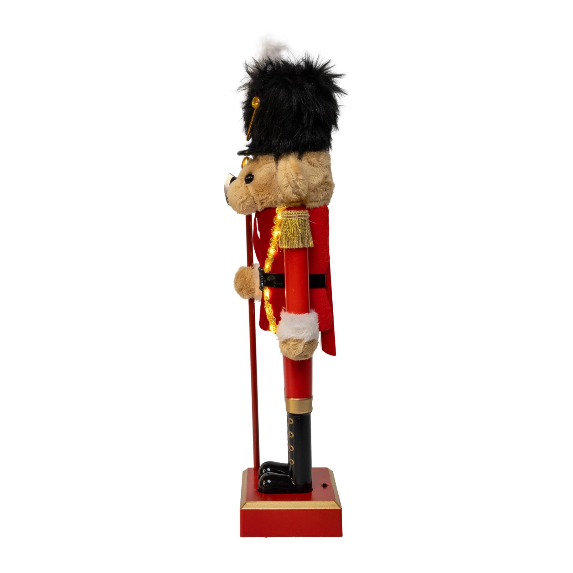 Kurt Adler LED Musical Bear Nutcracker, 15in