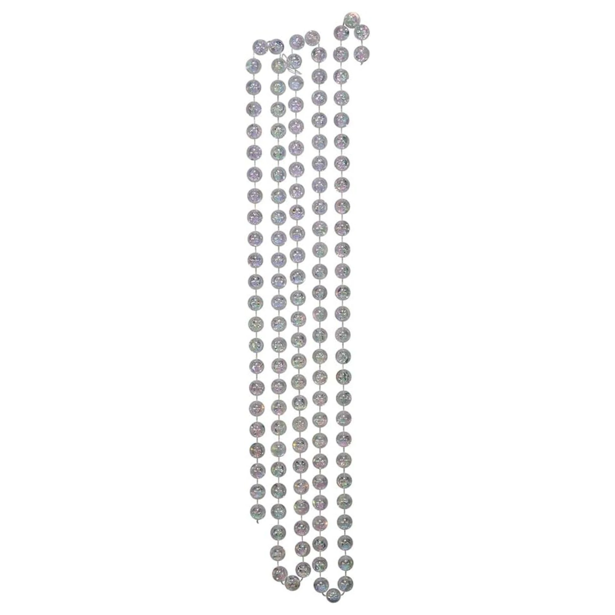 Kurt Adler Christmas Decoration, Bead Garland, Iridescent, 15 ft