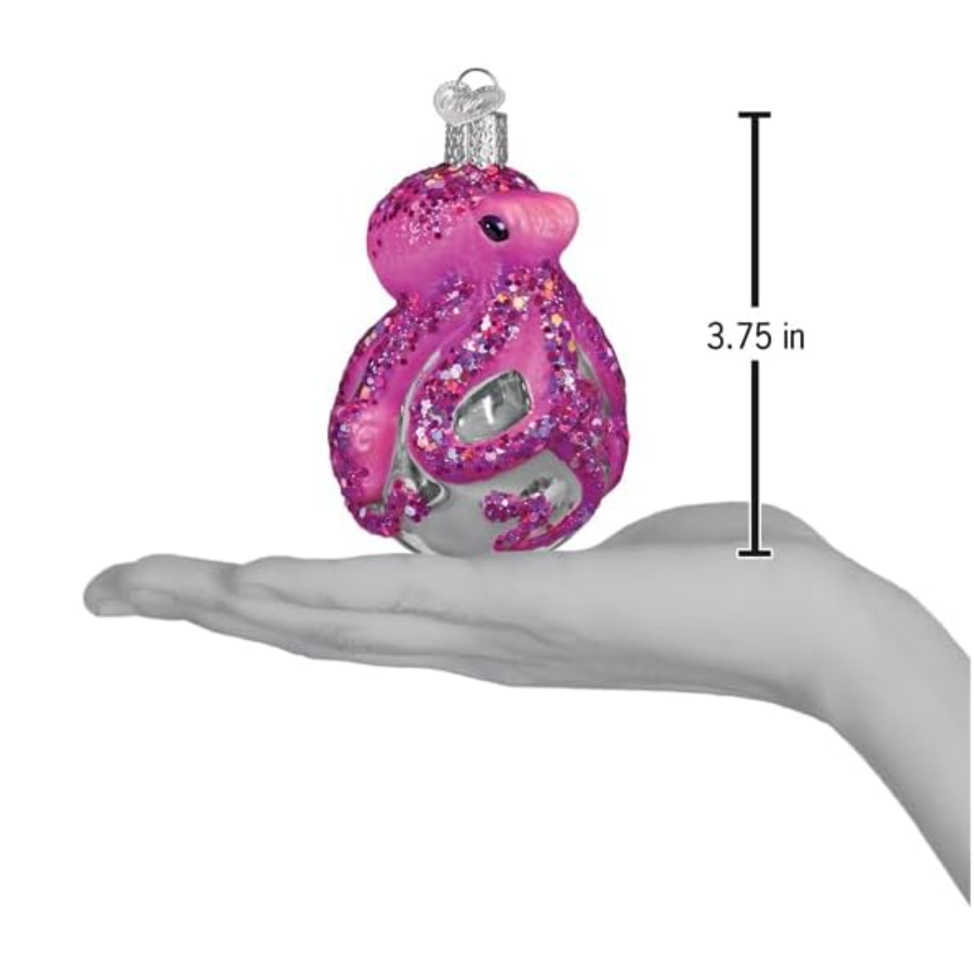 Old World Christmas Blown Glass Ornament for Tree, Shimmering Octopus