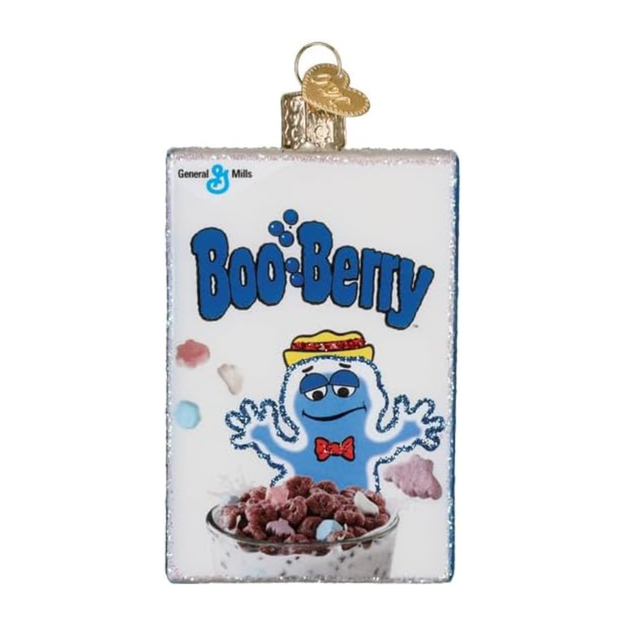 Old World Christmas Blown Glass Ornament for Tree, Boo Berry Box
