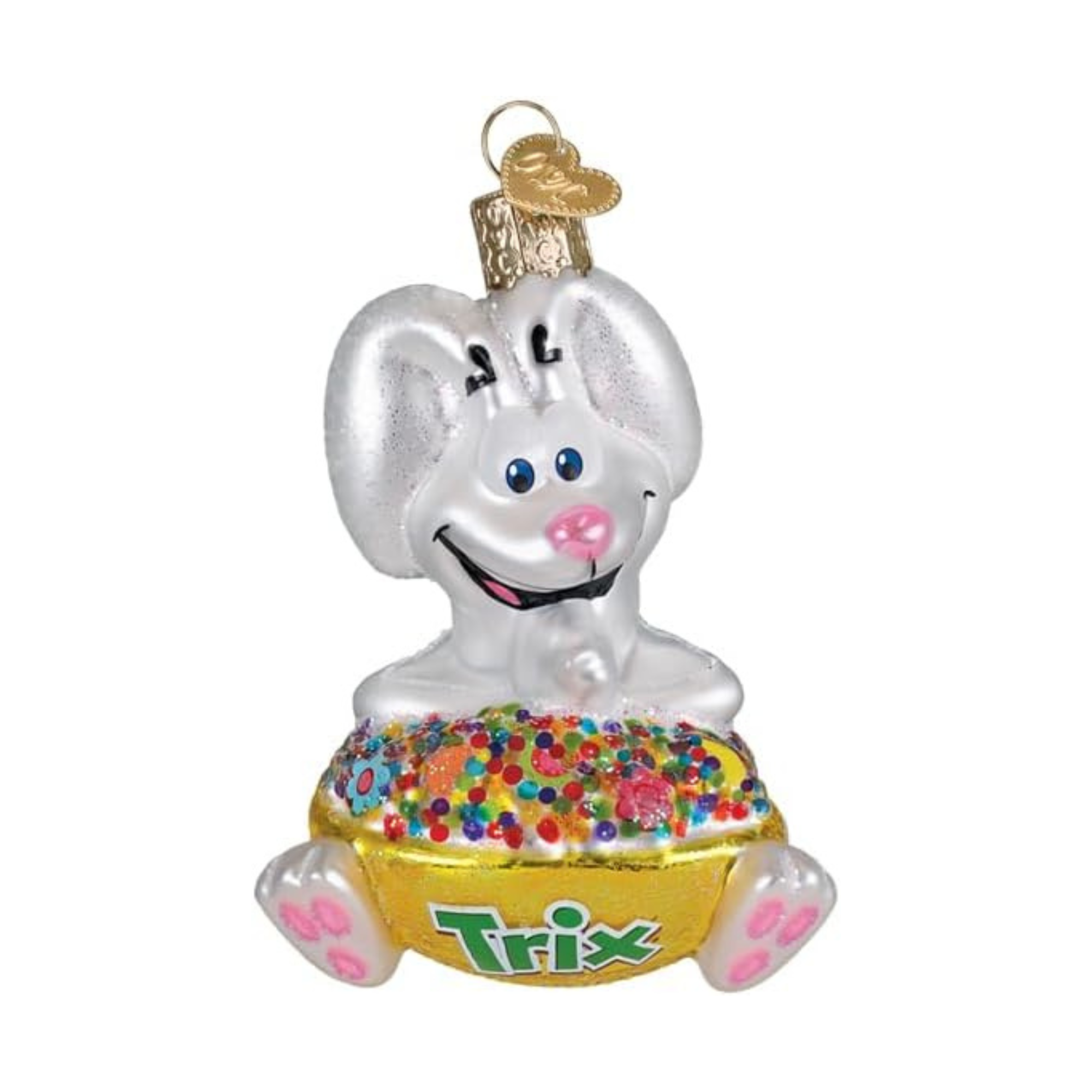 Old World Christmas Blown Glass Ornament for Tree, Trix Rabbit