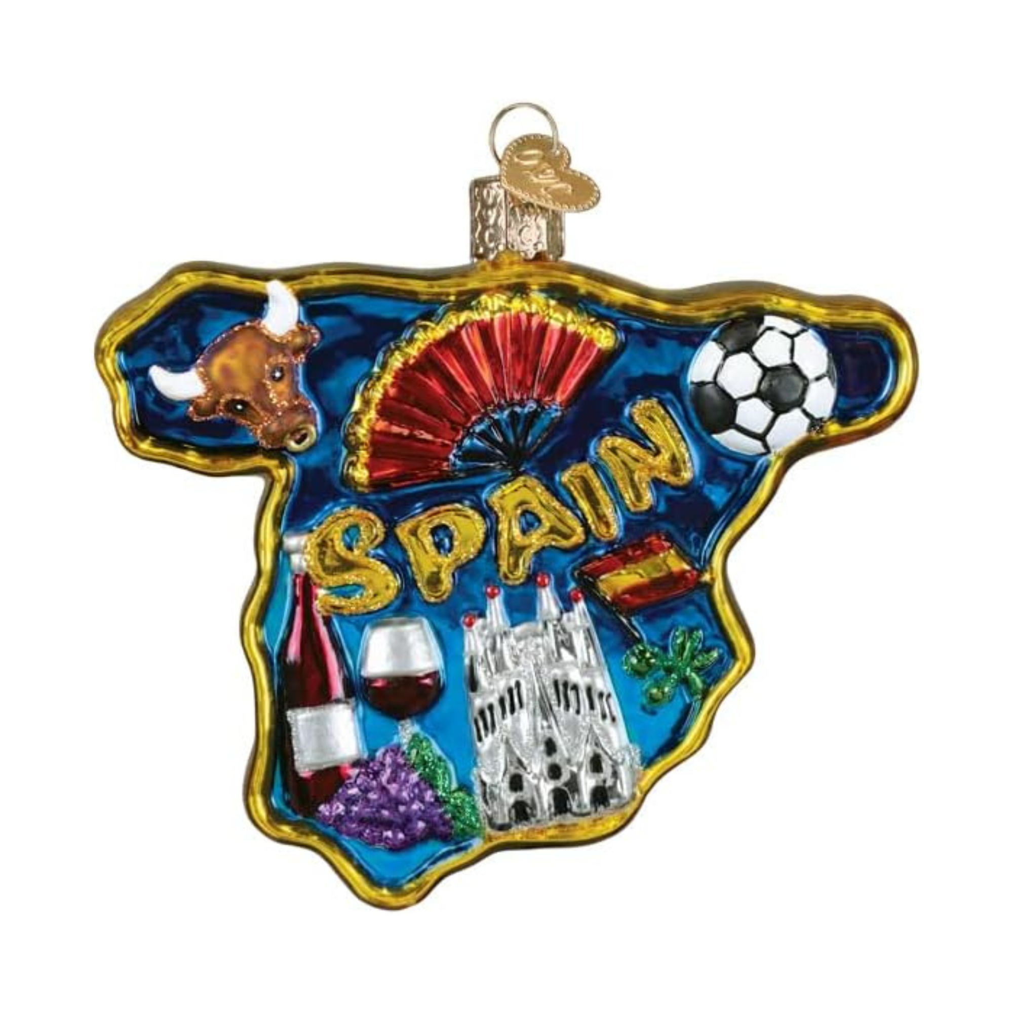 Old World Christmas Blown Glass Tree Ornament, Wonders of Spain