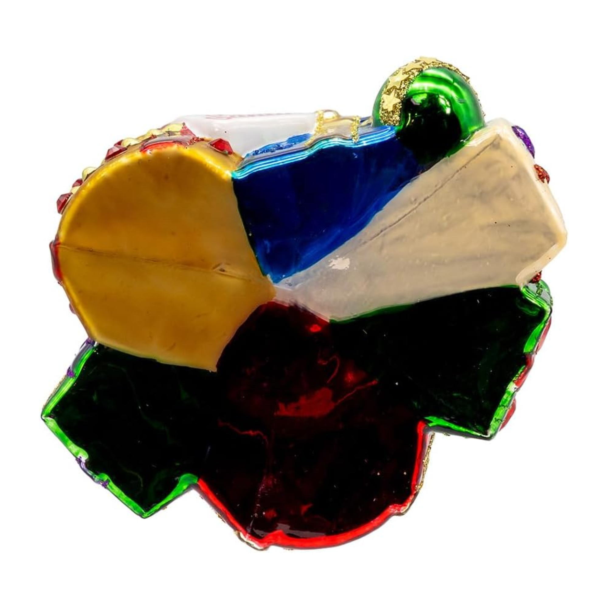 Kurt Adler Bellissimo Glass Ornament Collection, Stacked Presents, 5in