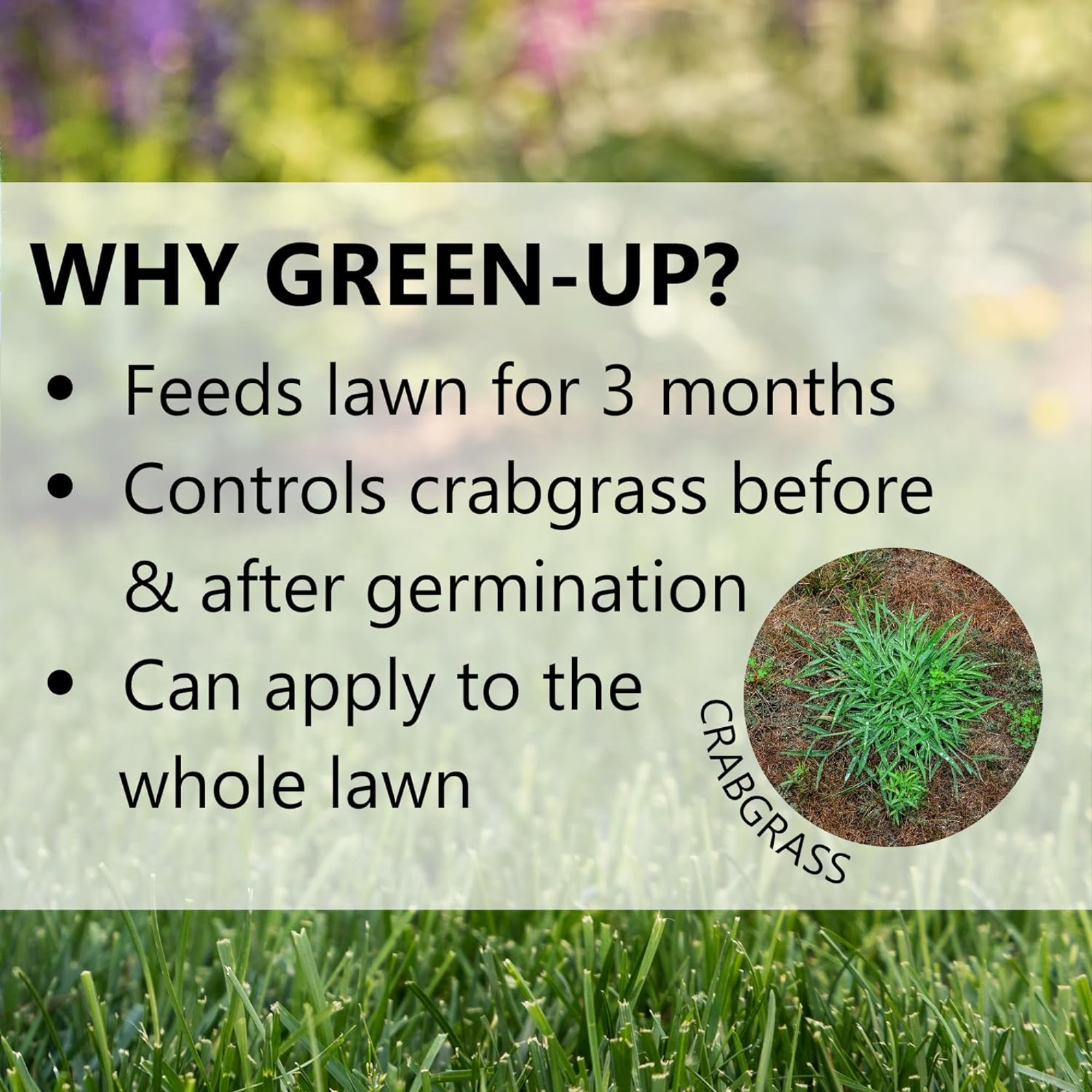 Jonathan Green GREEN-UP Lawn Food with Crabgrass Preventer, 48lb, 15,000 sq ft