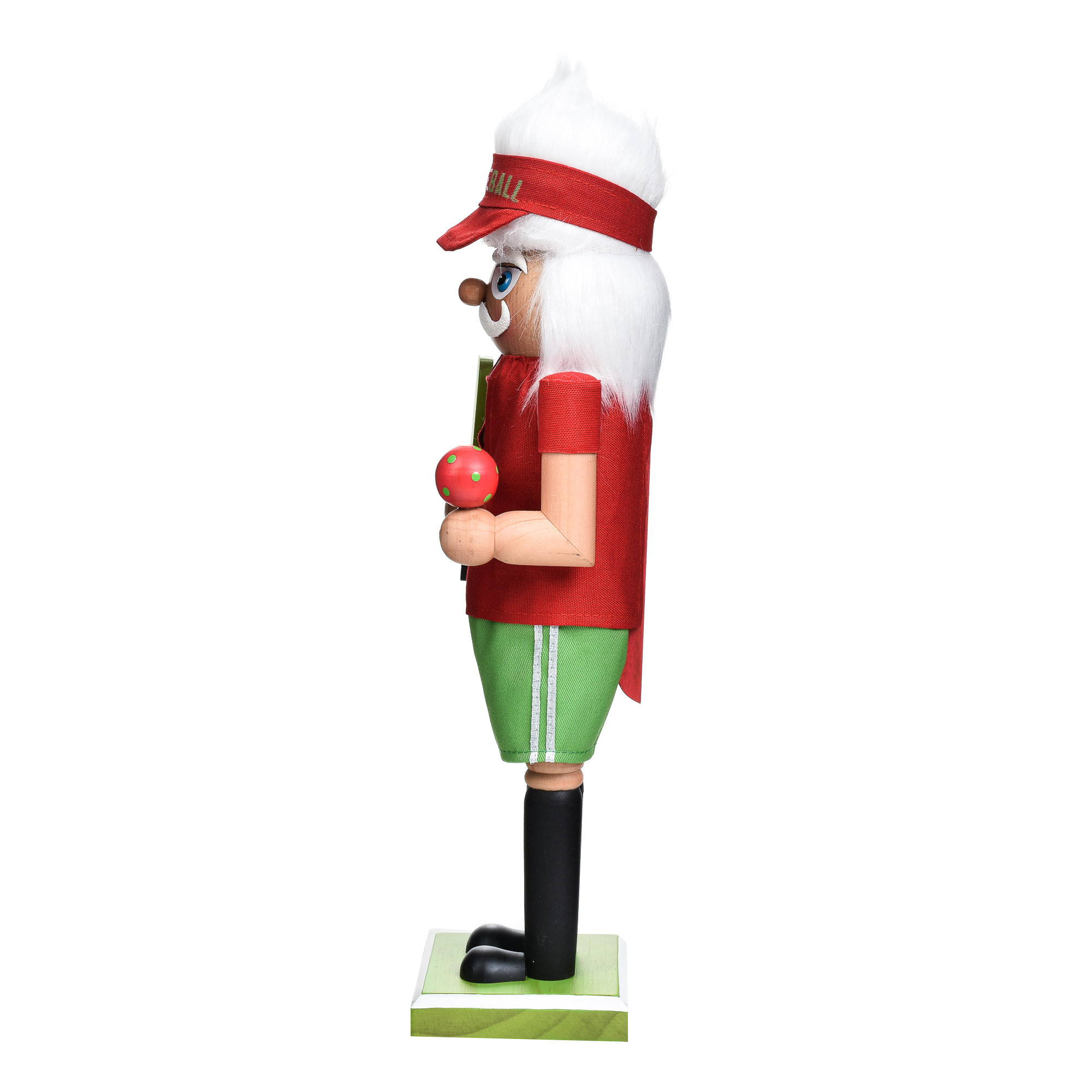 Garden Elements Black Forest Beech Wood Pickleball Nutcracker, 15in