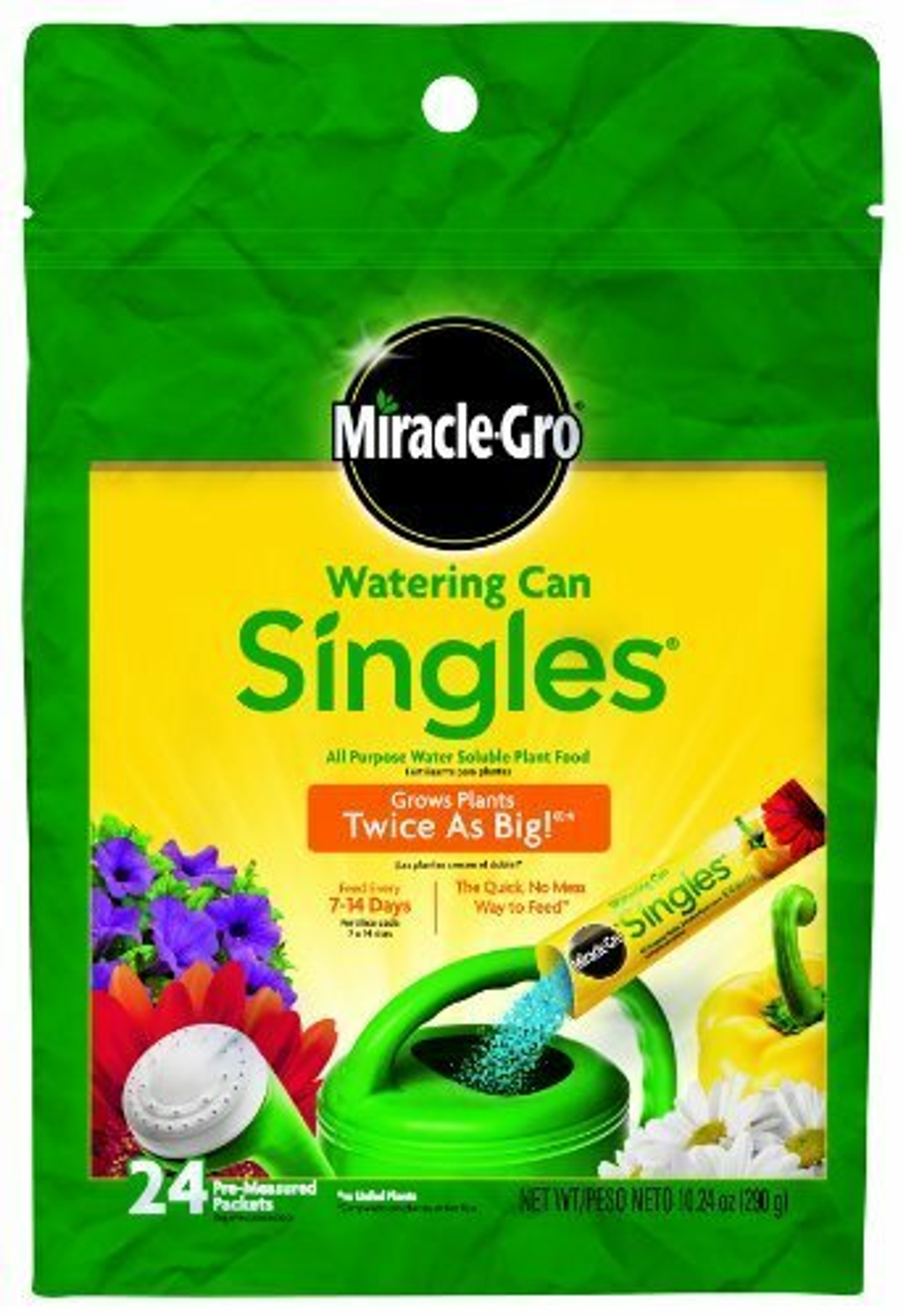 Miracle-Gro Watering Can Singles - Includes 24 Pre-Measured Packets