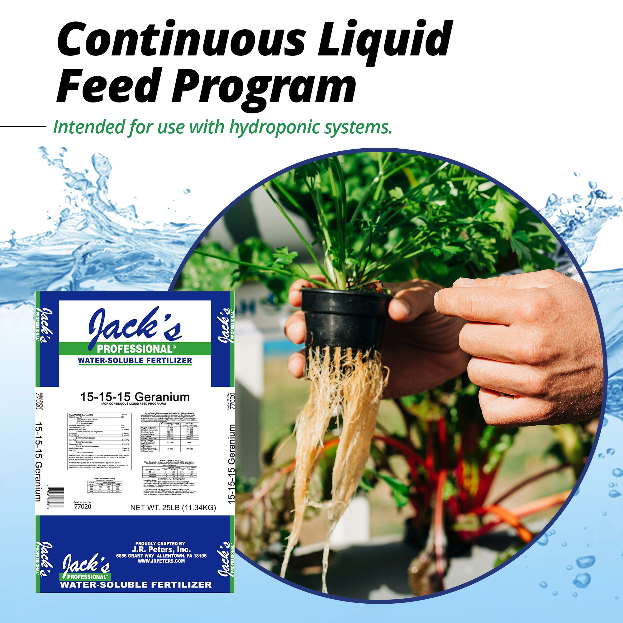 Jack's Professional 15-15-15 Geranium Water-Soluble Fertilizer