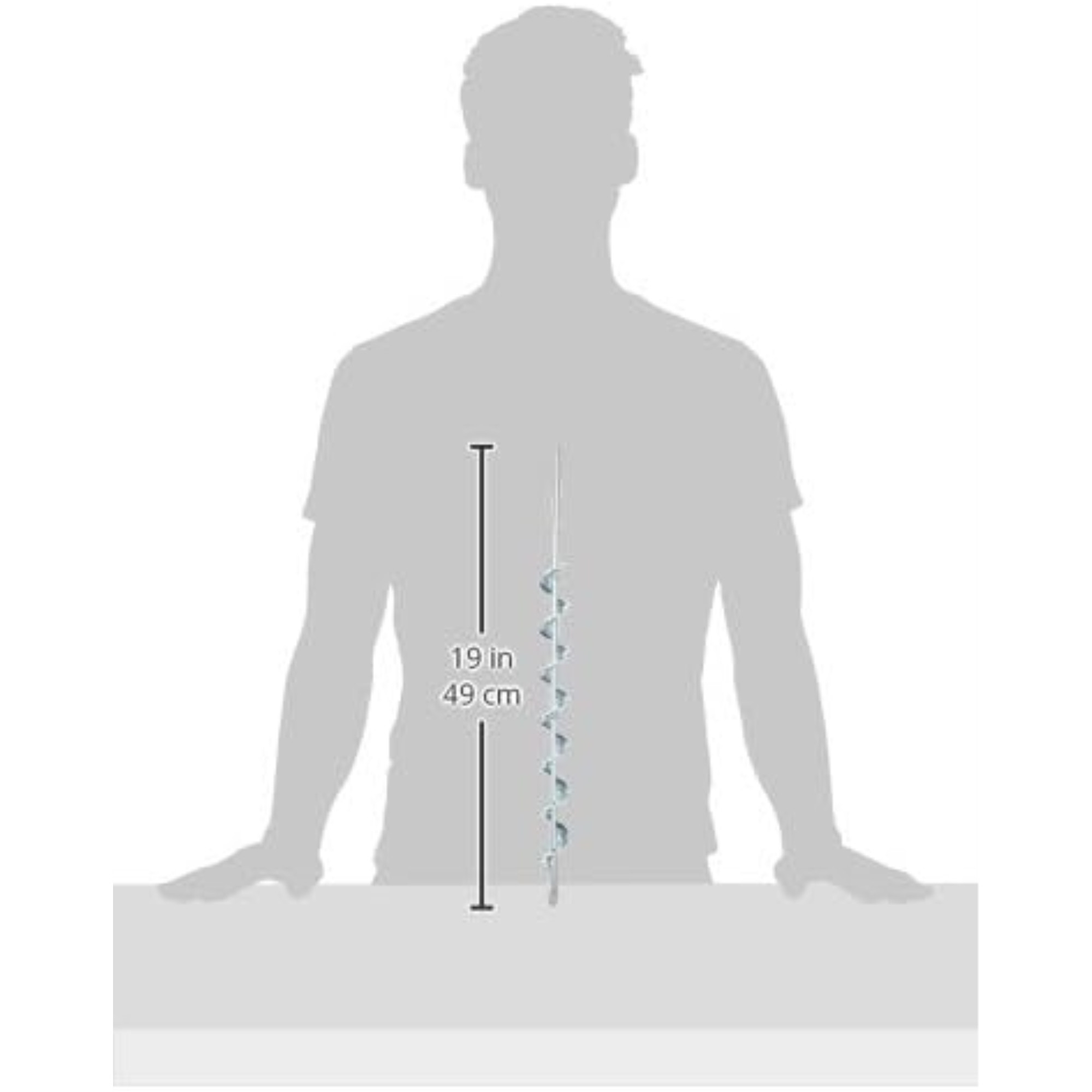 Jisco Protech Earth Auger Landscape Drill Attachment, 1.25" x 18"