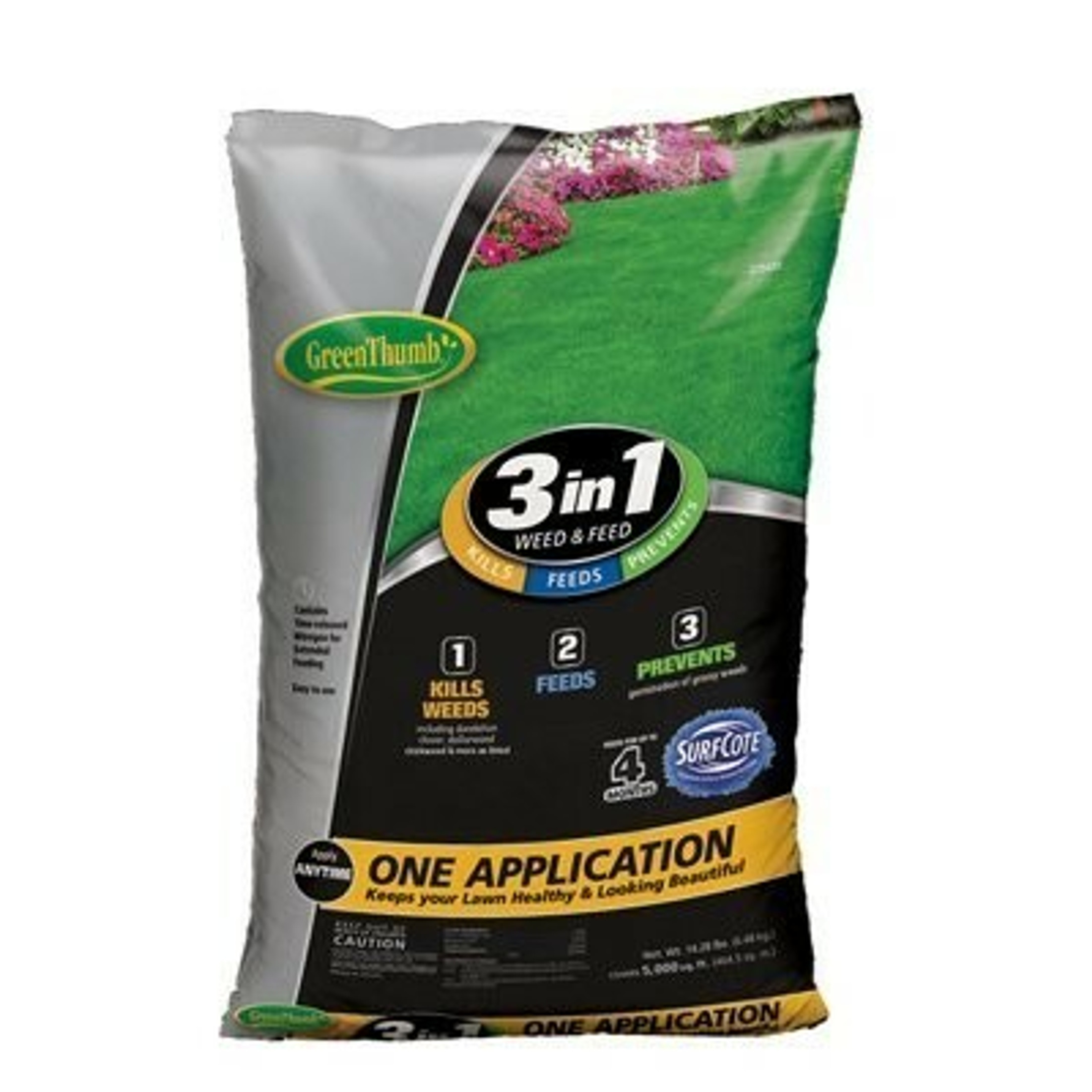 Knox Fertilizer GT23610 3-In-1 Weed & Feed/Crabgrass Preventer, 5,000-Sq. Ft. Coverage