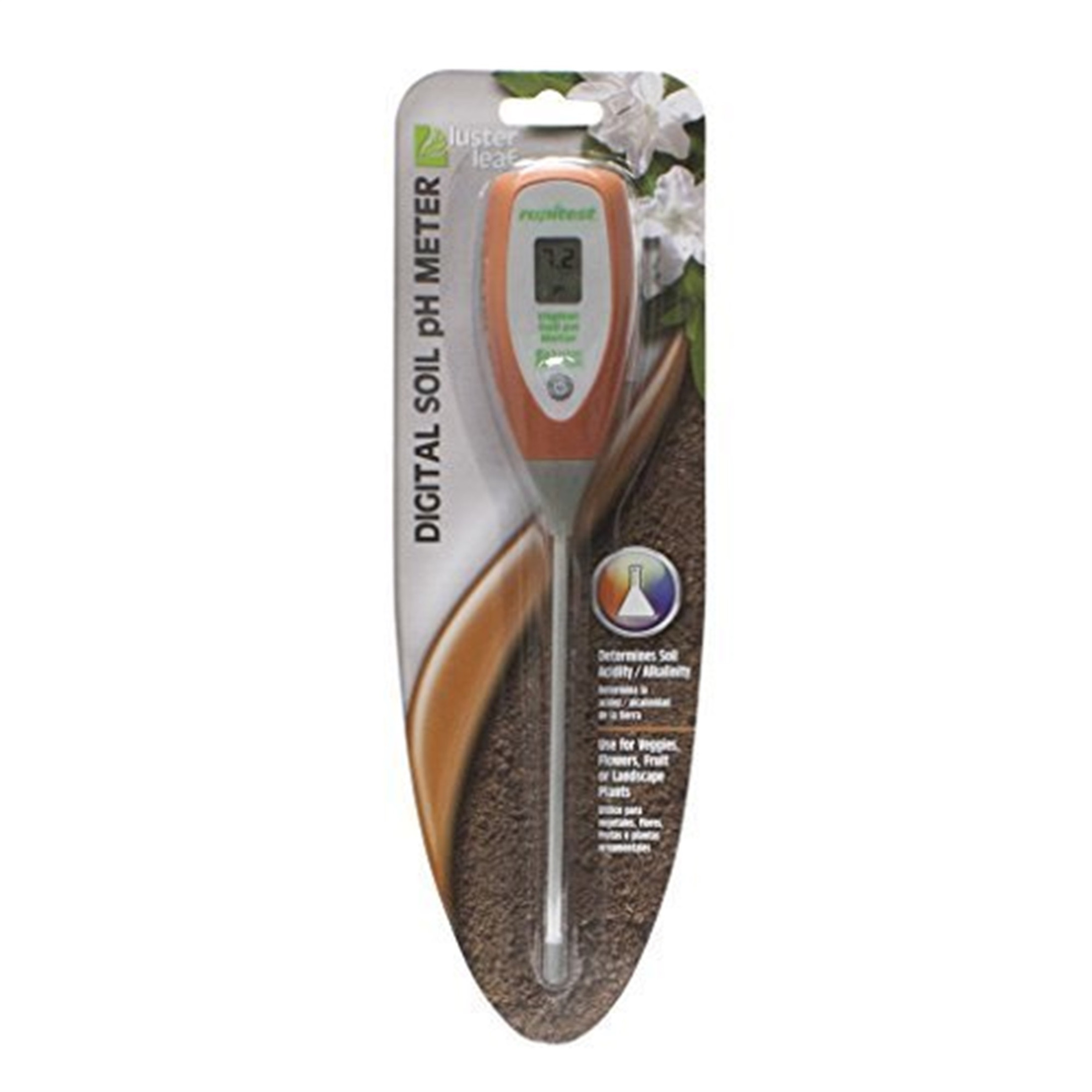 Luster Leaf Rapitest Battery Operated Easy Read Digital Soil pH Meter - Determines Soil Acidity/Alkalinity Luster Leaf Rapitest Battery Operated Easy Read Digital Soil pH Meter - Determines Soil Acidity/Alkalinity