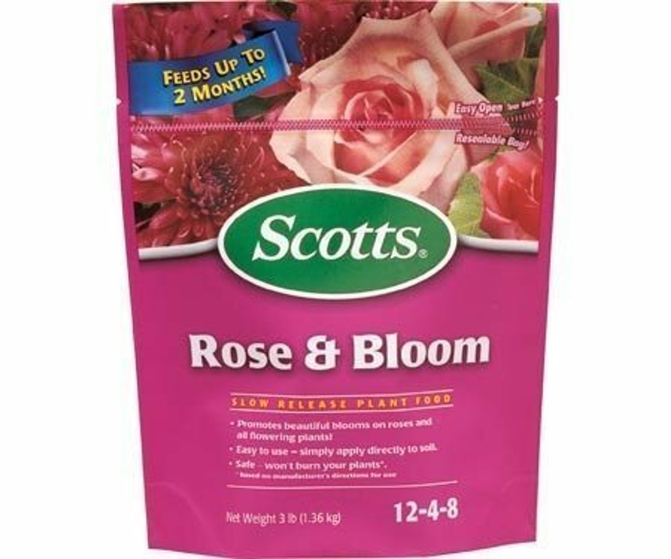 Scotts Rose & Bloom Continuous Release Plant Food- 3# bag