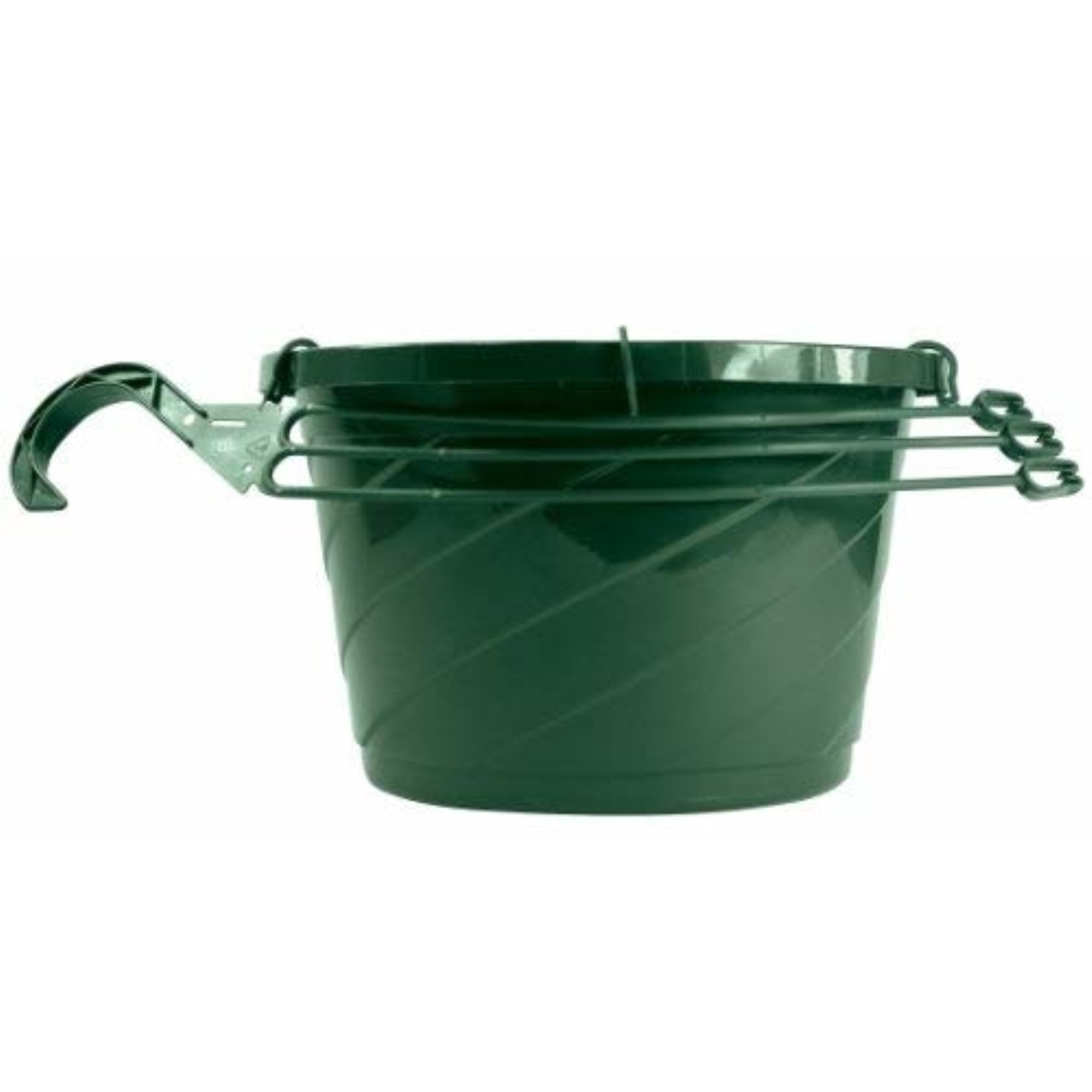 The HC Companies Euro Swirl Hanging Basket, Green, 10-Inch