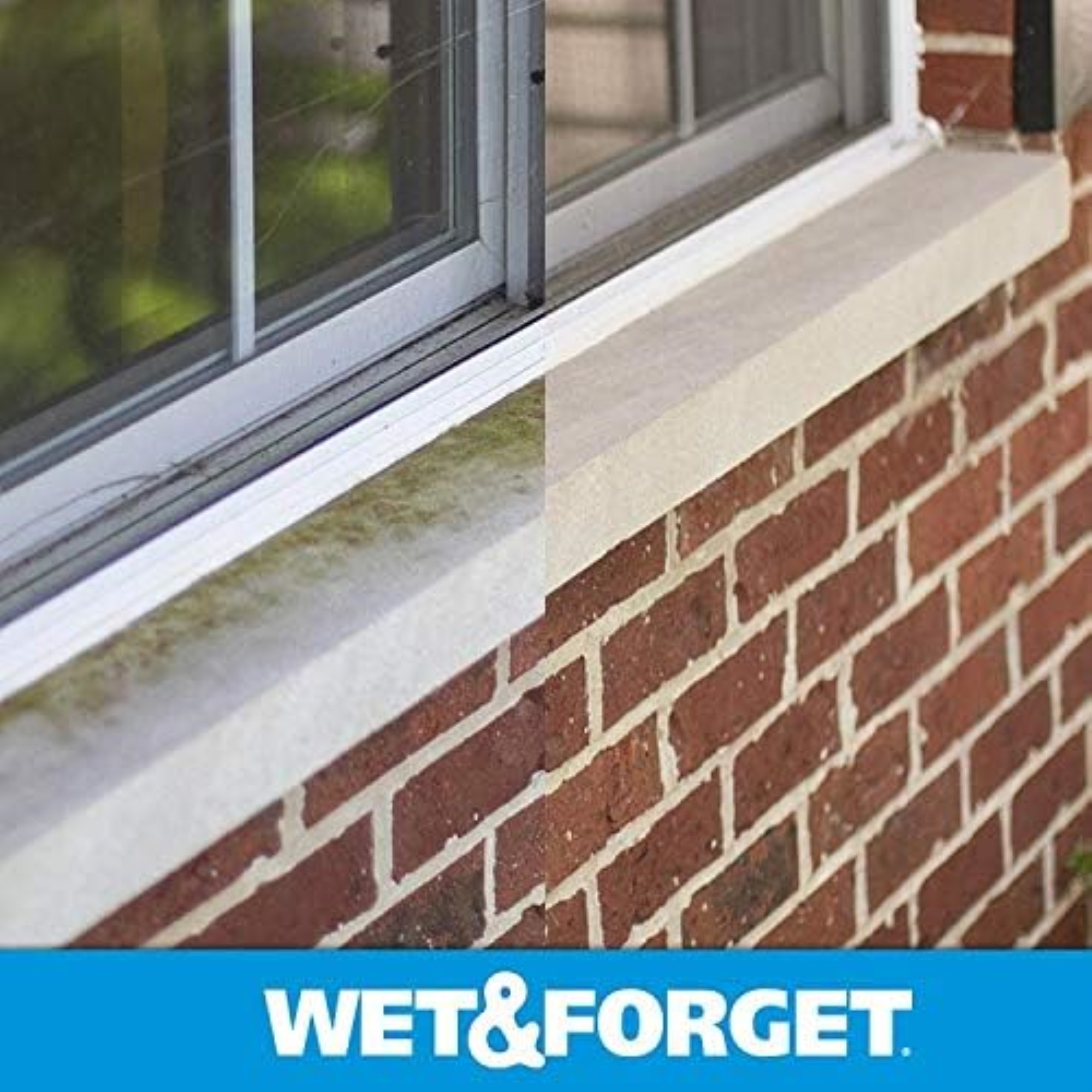 Wet & Forget Outdoor Moss, Mold, Mildew & Algae Stain Remover – Ready to Use, 64 oz