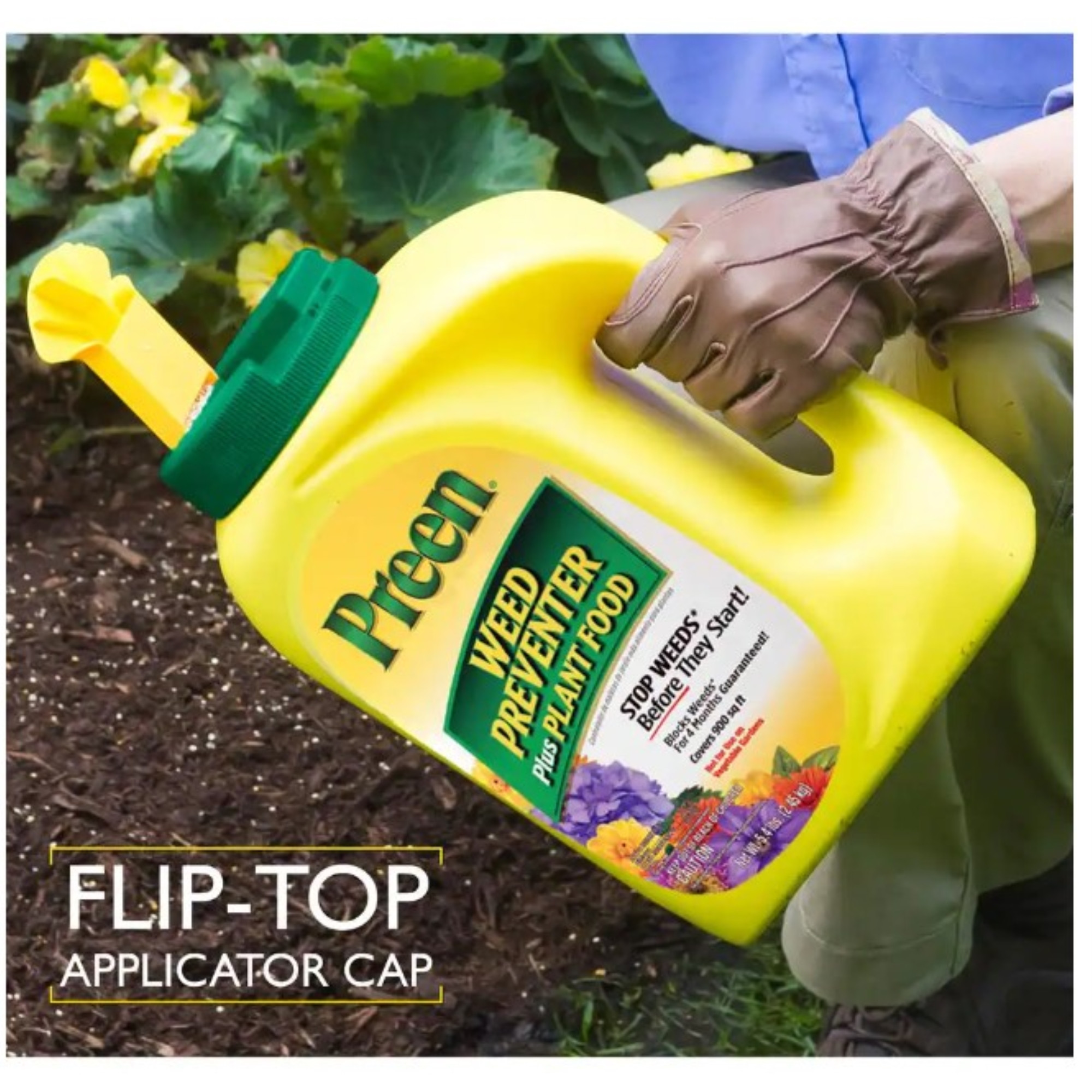 Preen Garden Weed Preventer Plus Plant Food, 5.62 Lb Shaker Bottle