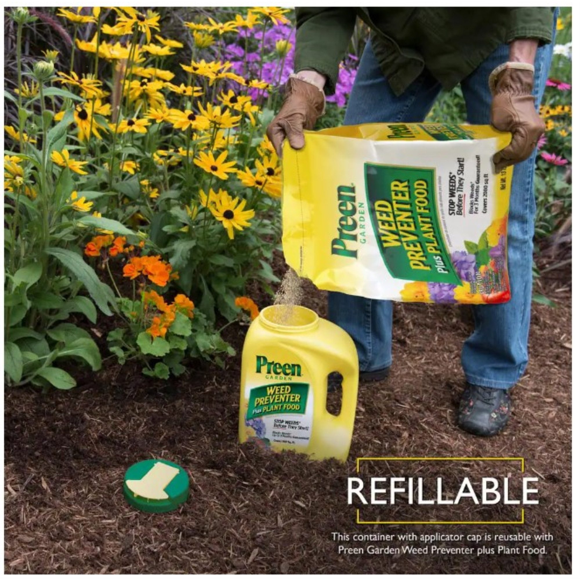 Preen Garden Weed Preventer Plus Plant Food, 5.62 Lb Shaker Bottle