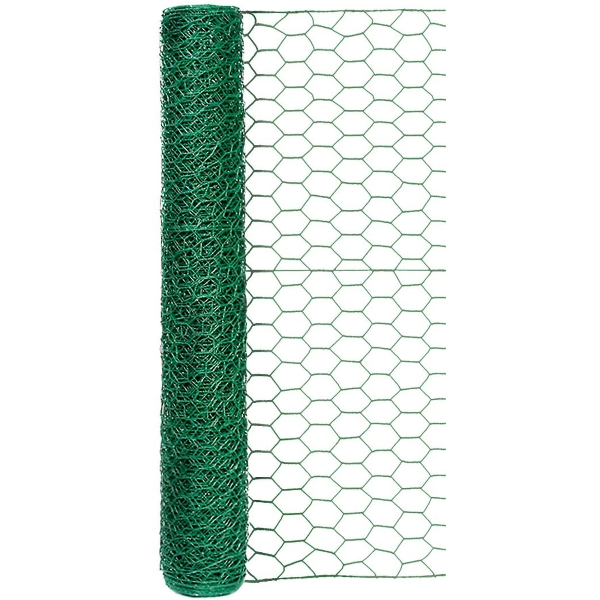 Garden Zone Poultry Netting 24 X 25' Steel Green Vinyl Coated
