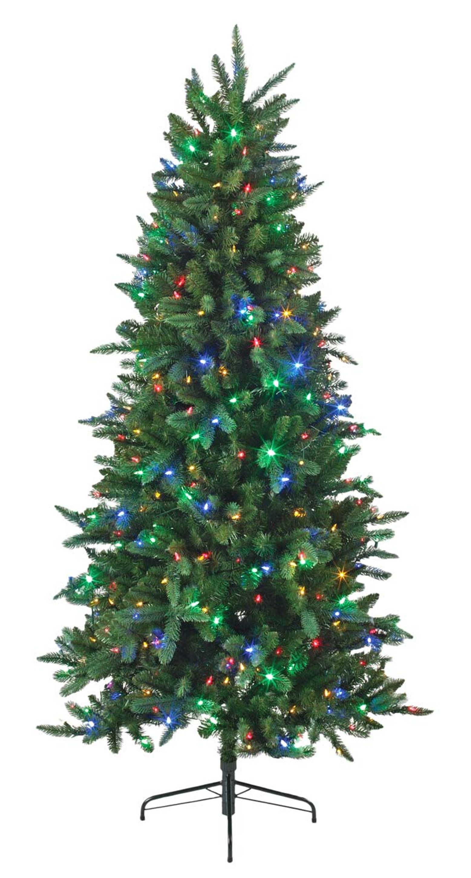 Holiday Wonderland Southern Spruce Artificial Christmas Tree, 400 LED Color Changing Lights, 1004 Tips, 7'