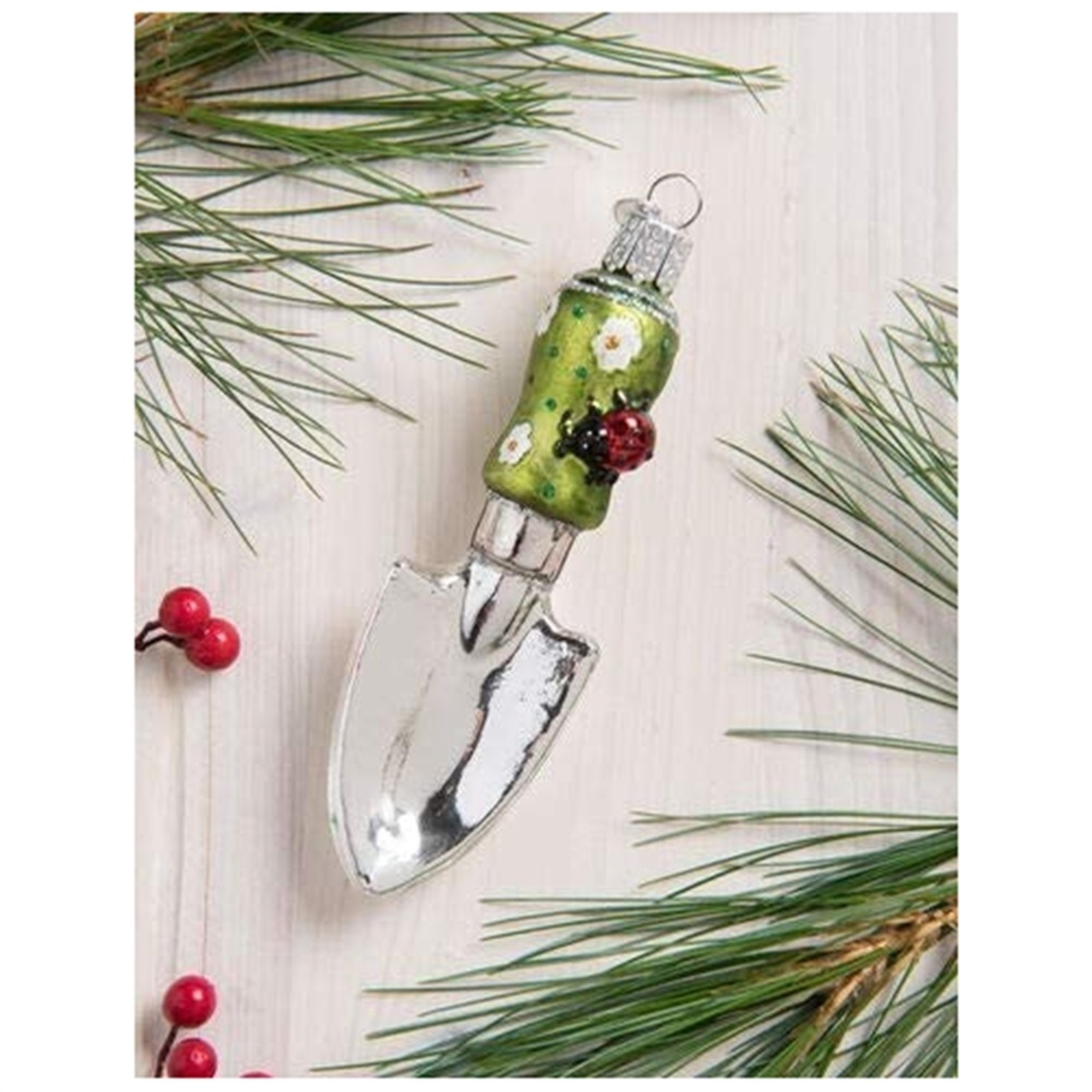 Old World Christmas Glass Blown Ornament for Christmas Tree, Garden Trowel