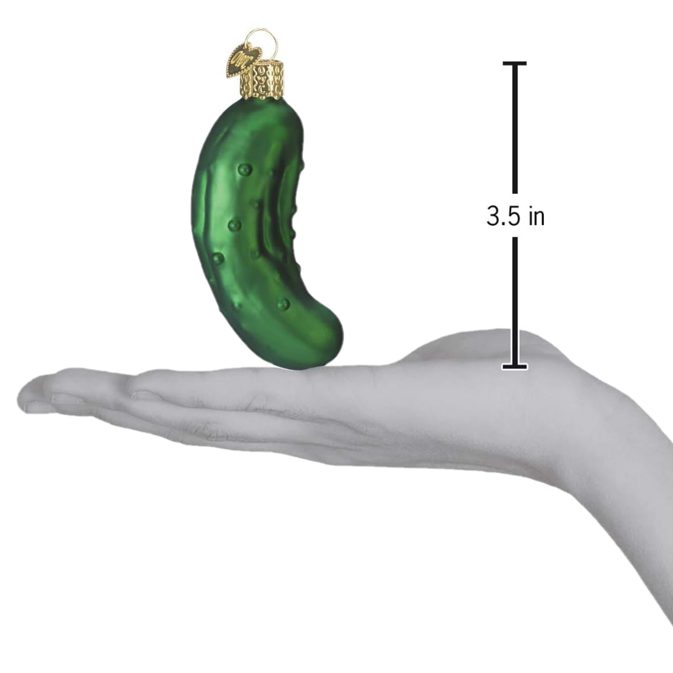 Old World Christmas Blown Glass Ornament for Christmas Tree, Pickle Old World Christmas Blown Glass Ornament for Christmas Tree, Pickle