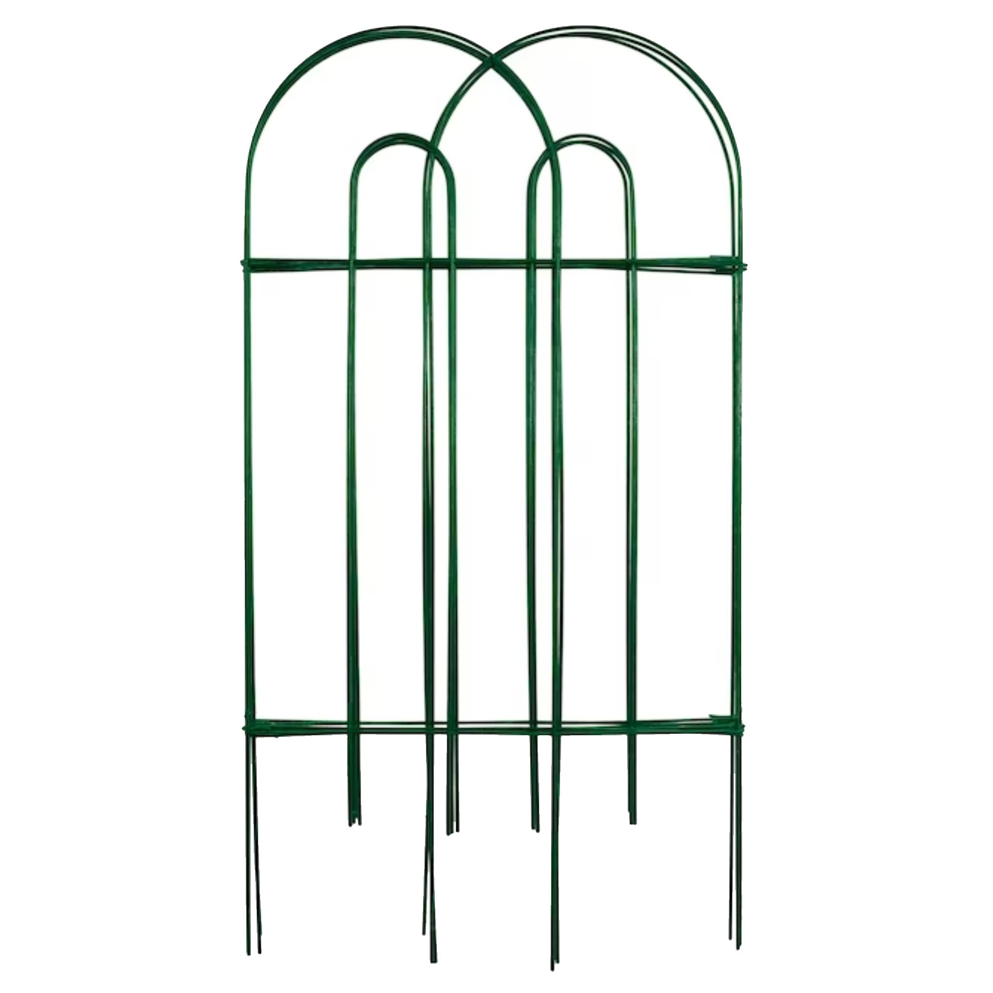 Origin Point Garden Craft Round Folding Border Fence, Green, 10' L x 32" H