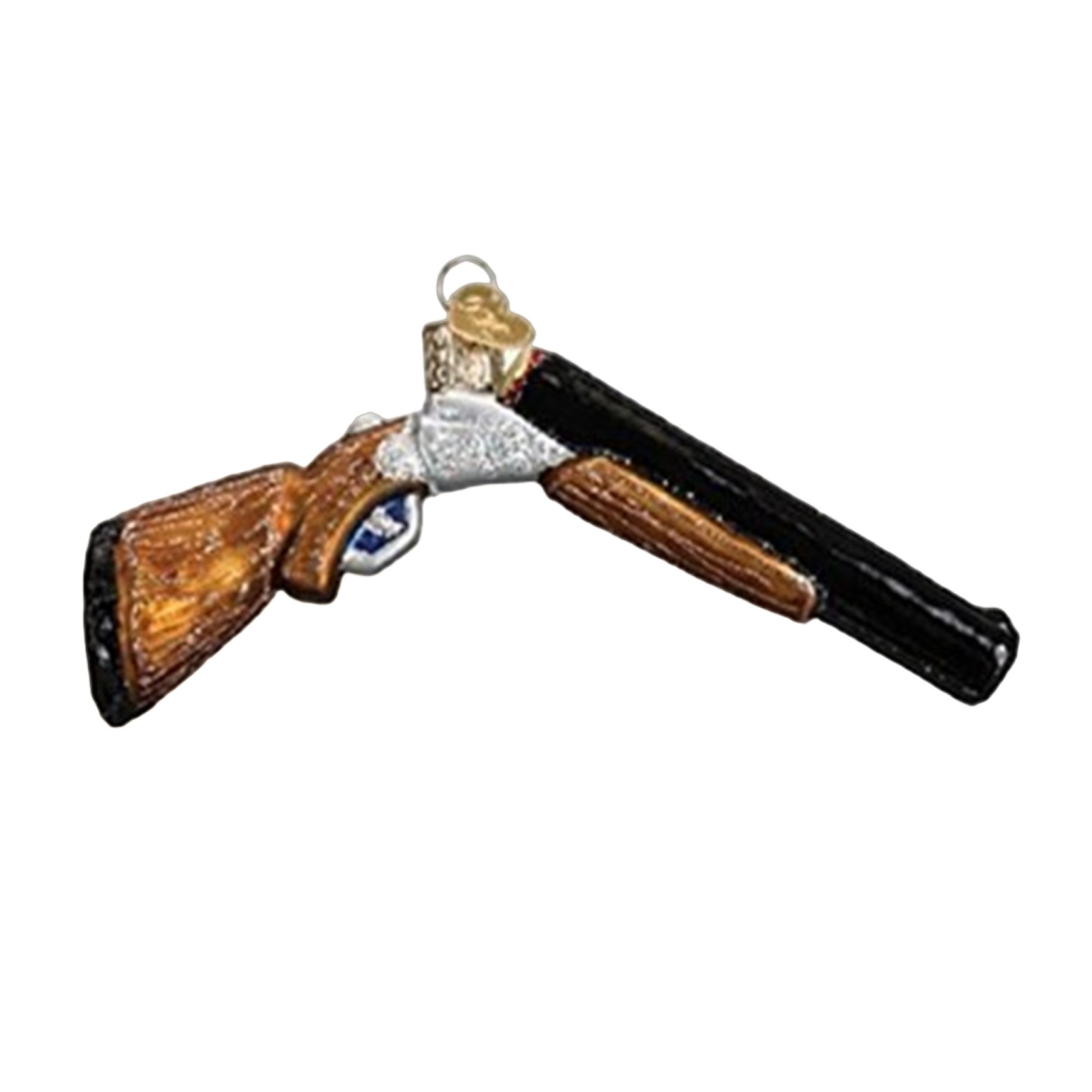 Old World Christmas Glass Blown Hanging Tree Ornament, Shotgun (With OWC Gift Box)