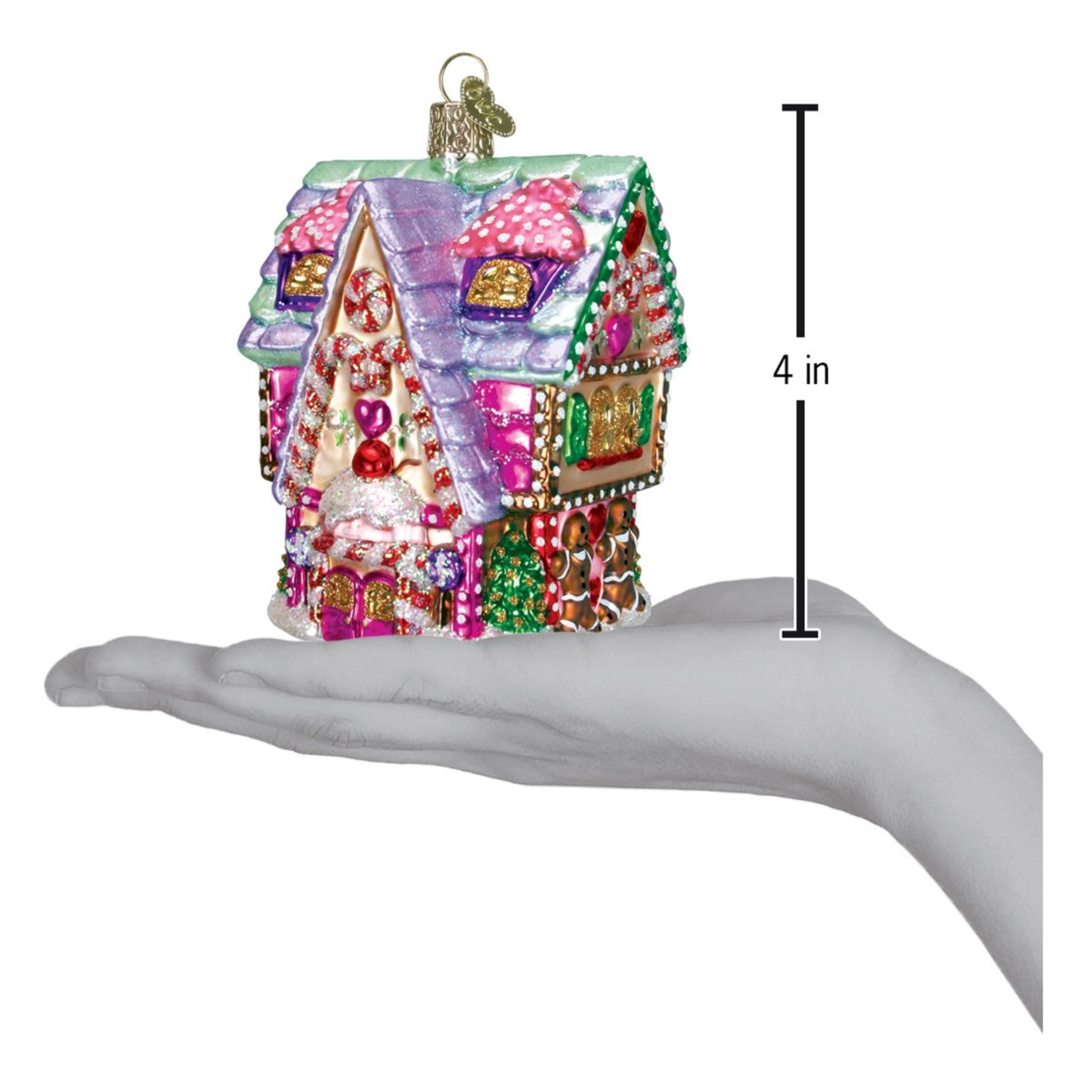 Old World Christmas Glass Blown Christmas Ornament, Cupcake Cottage (With OWC Gift Box) Old World Christmas Glass Blown Christmas Ornament, Cupcake Cottage (With OWC Gift Box)