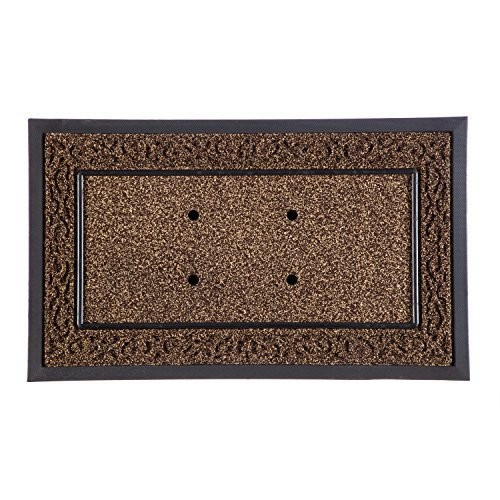 Evergreen Flag Scroll Decorative Rubber/Polyester Sassafras Mat Tray