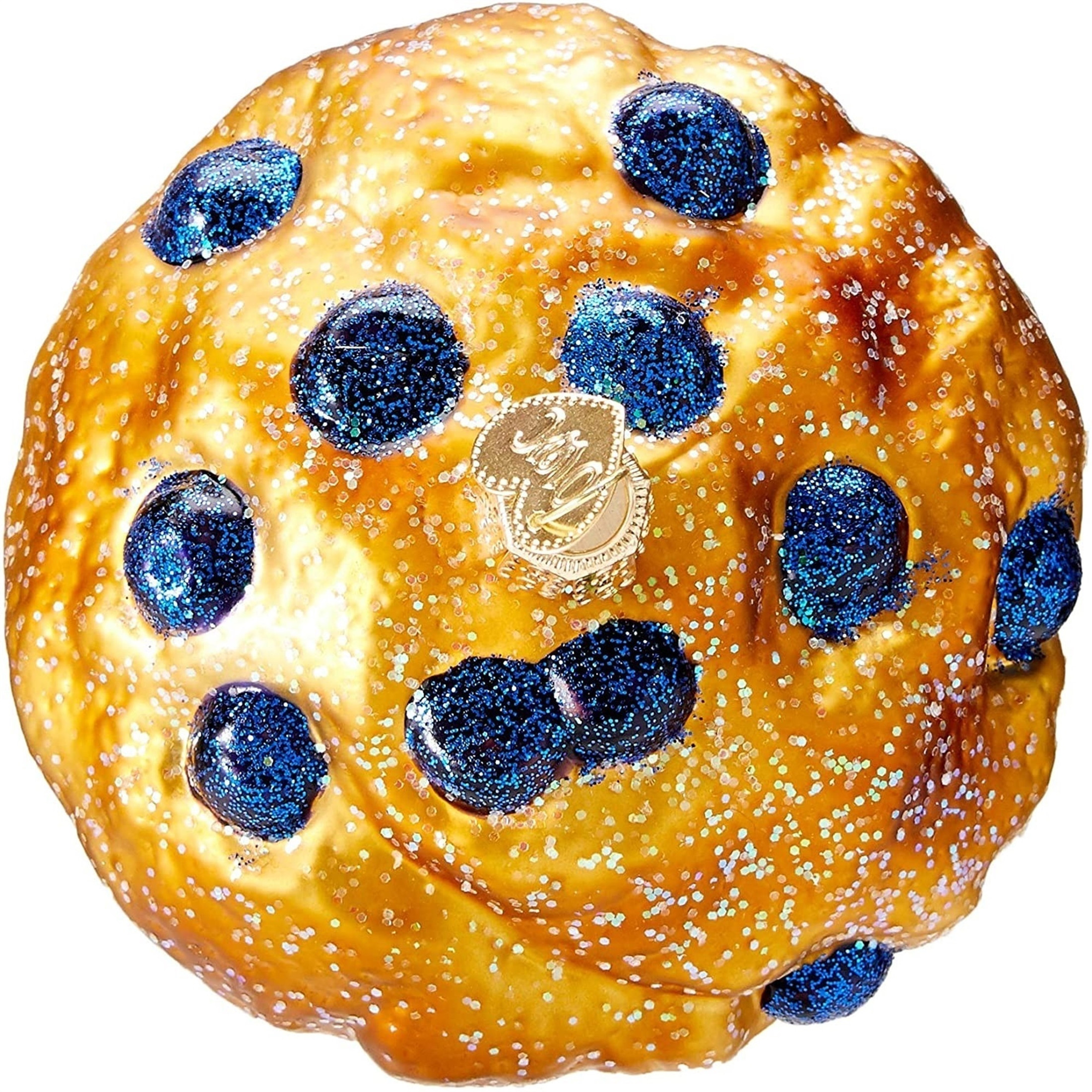 Old World Christmas Glass Blown Ornament, Blueberry Muffin (With OWC Gift Box) Old World Christmas Glass Blown Ornament, Blueberry Muffin (With OWC Gift Box)