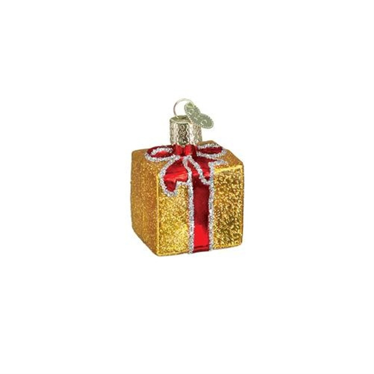 Old World Christmas Gift Box Glass Ornament, ONE ORNAMENT