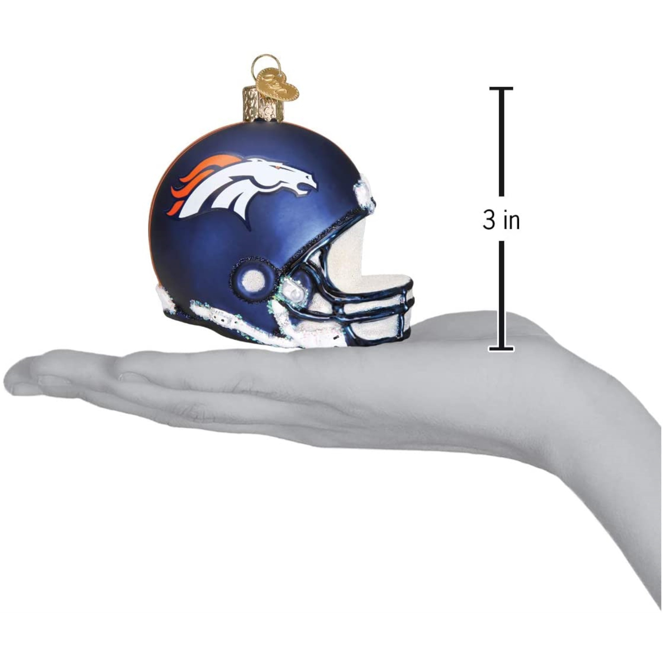 broncos christmas helmet