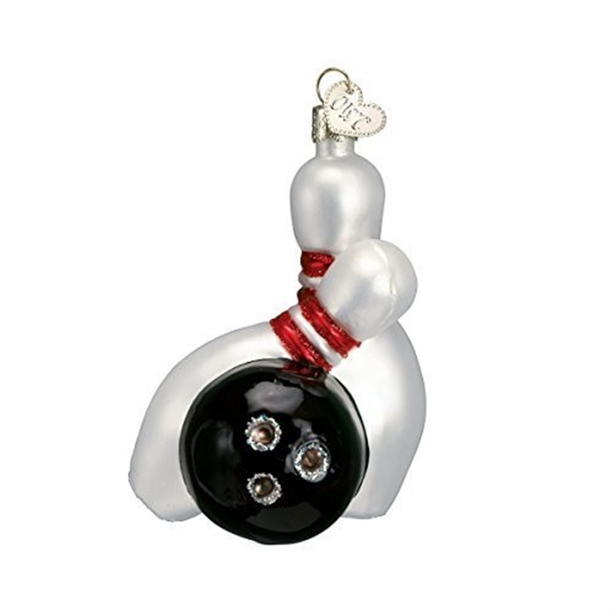 Old World Christmas Glass Blown Ornament Collection, Bowling Ball & Pins