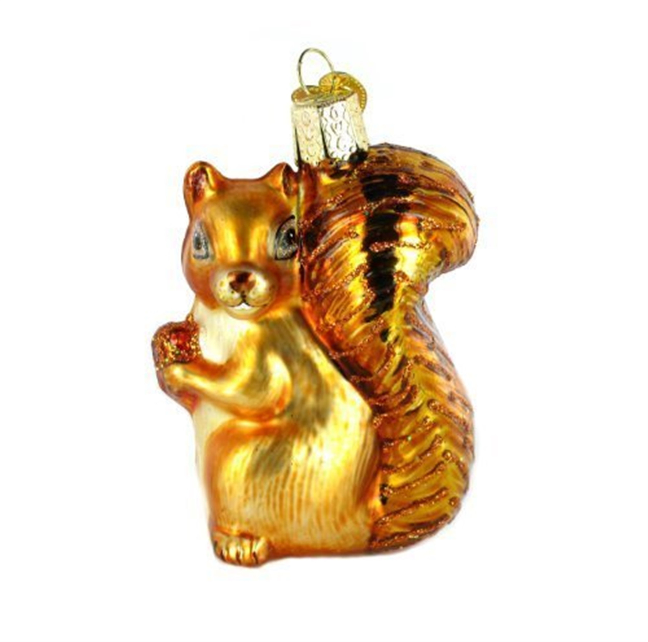Old World Christmas Glass Blown Ornament, Squirrel (With OWC Gift Box)