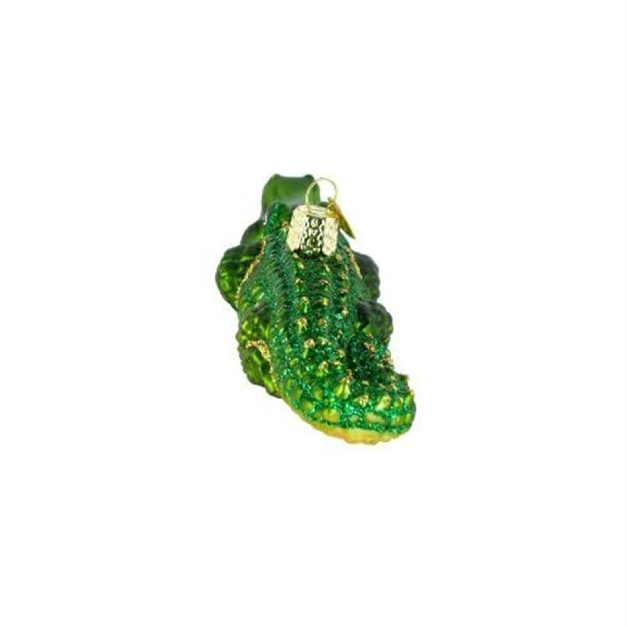 Old World Christmas Glass Blown Ornament, Alligator (With OWC Gift Box)