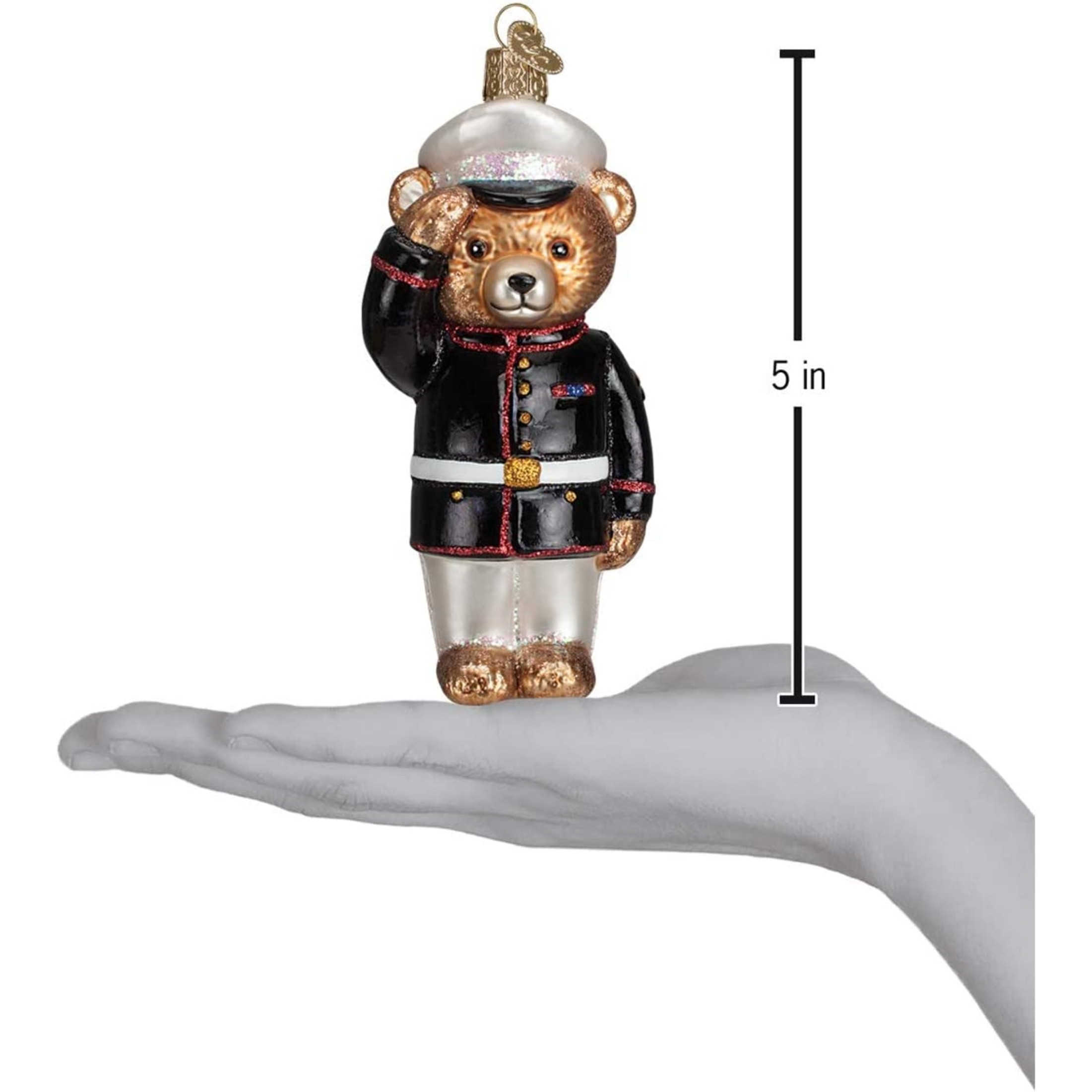 Old World Christmas Glass Blown Ornament, Marine Bear (With OWC Gift Box) Old World Christmas Glass Blown Ornament, Marine Bear (With OWC Gift Box)